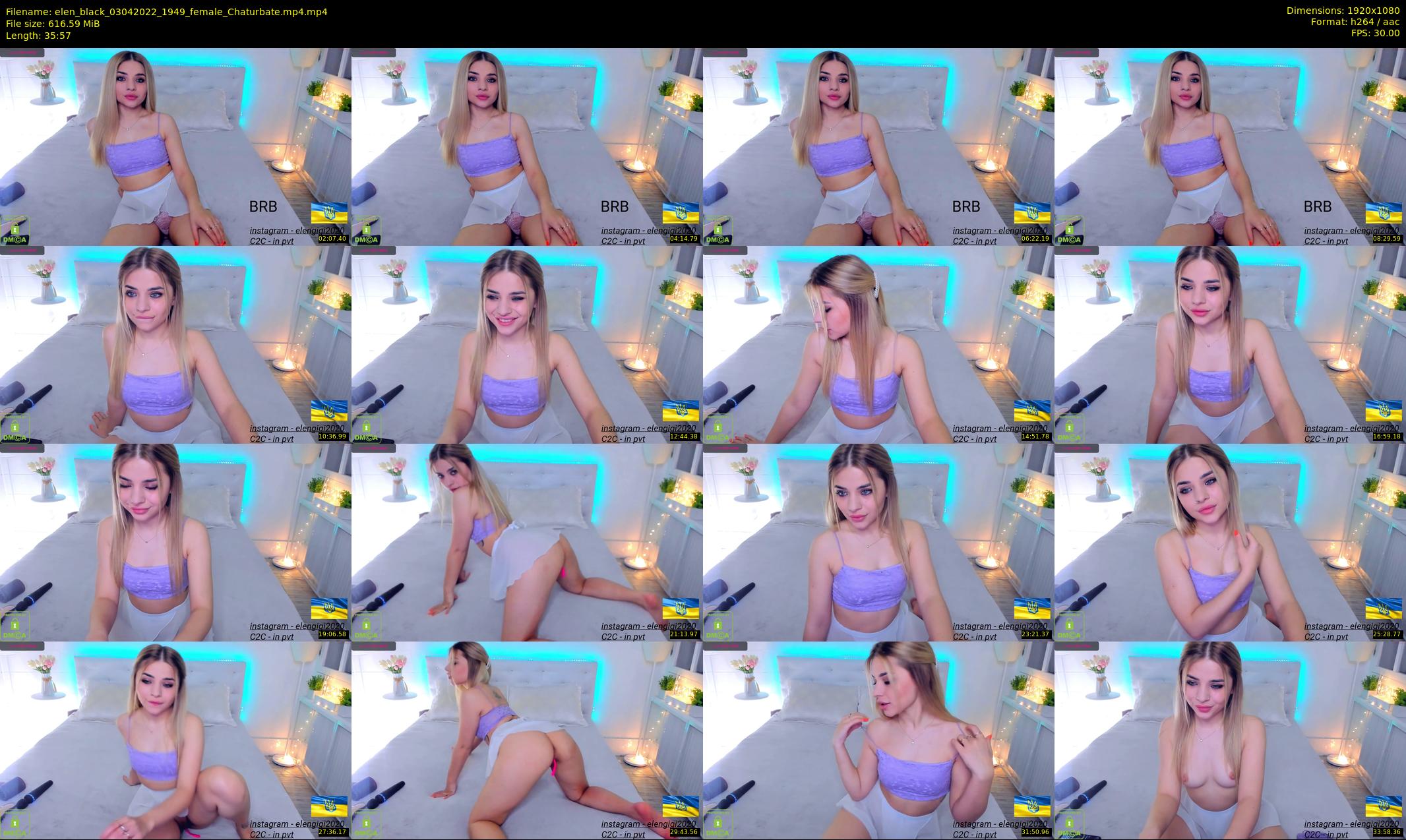 elen_black — 36 minute Chaturbate female cam show recording, 1080p, Apr 3, 2022