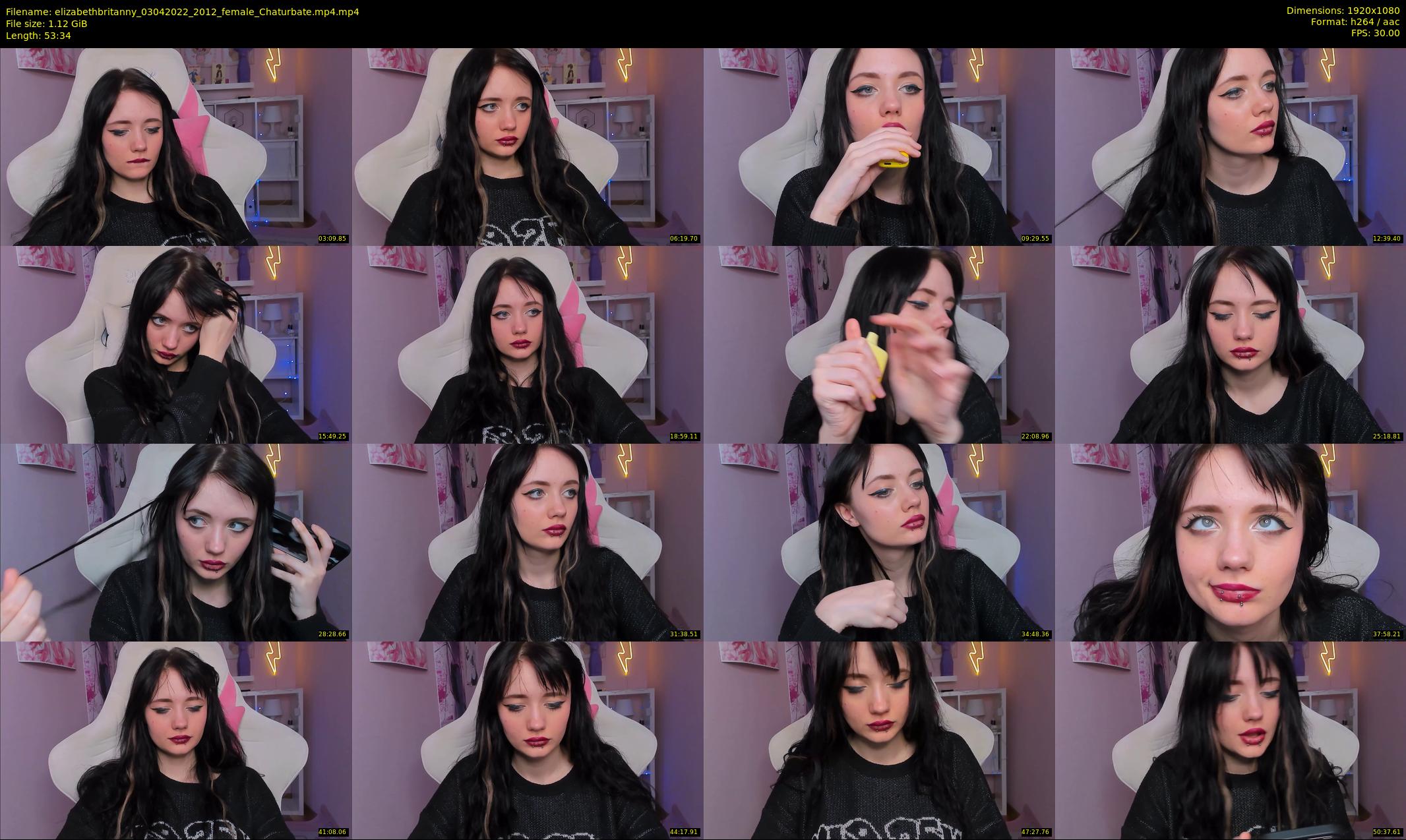 elizabethbritanny — 54 minute Chaturbate female cam show recording, 1080p, Apr 3, 2022