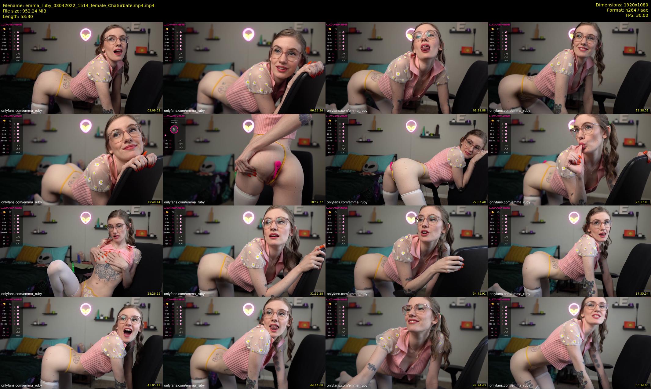 emma_ruby — 54 minute Chaturbate female cam show recording, 1080p, Apr 3, 2022