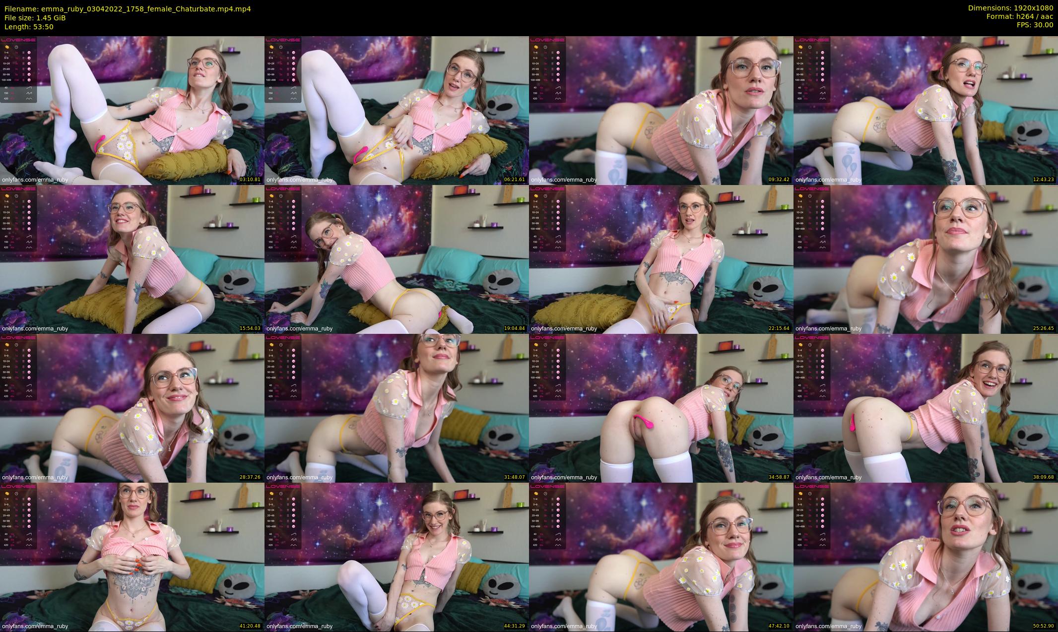 emma_ruby — 54 minute Chaturbate female cam show recording, 1080p, Apr 3, 2022