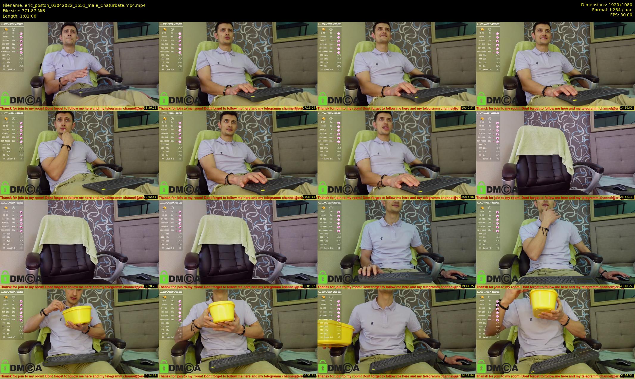 eric_poston — 62 minute Chaturbate male cam show recording, 1080p, Apr 3, 2022