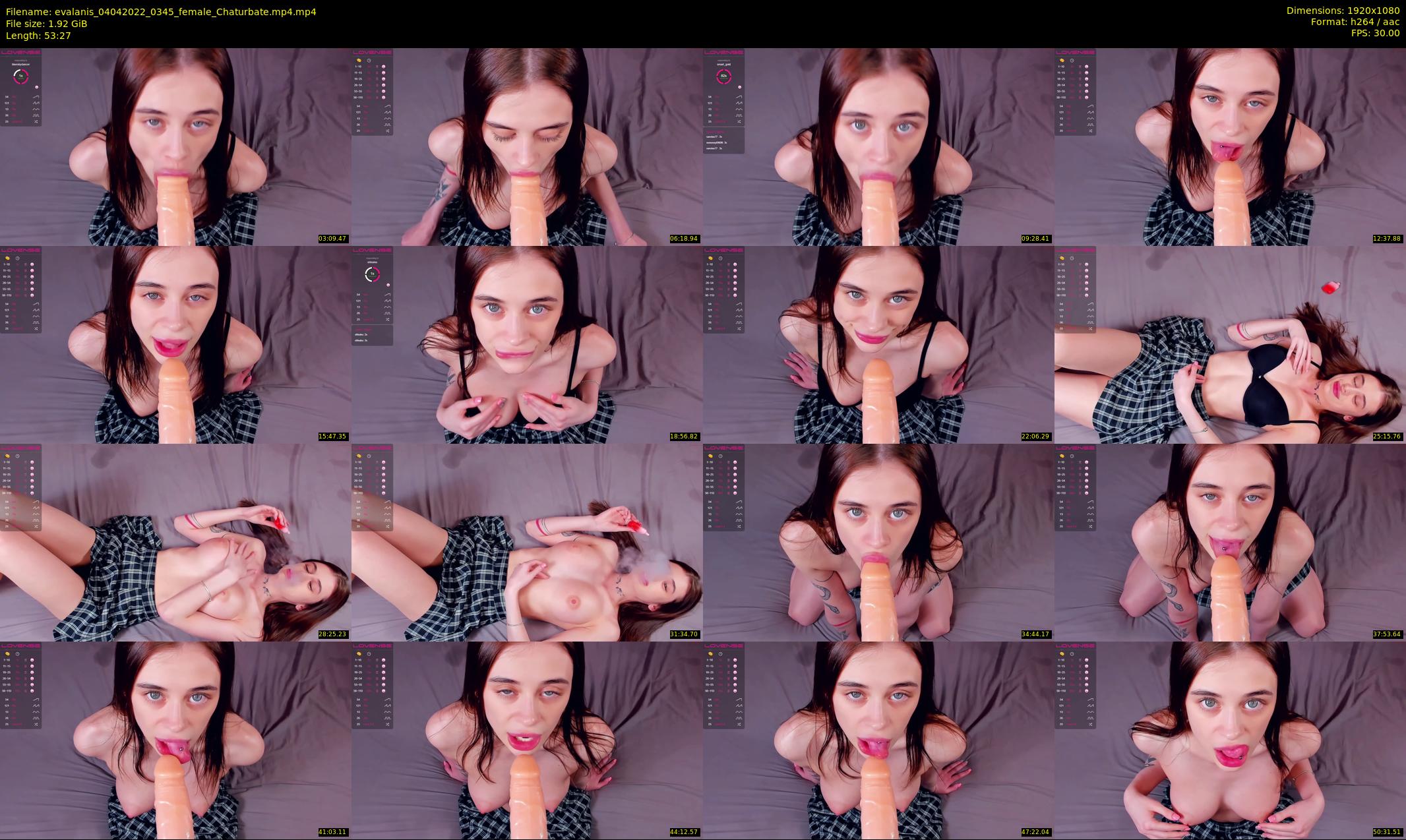 evalanis — 54 minute Chaturbate couple cam show recording, 1080p, Apr 4, 2022