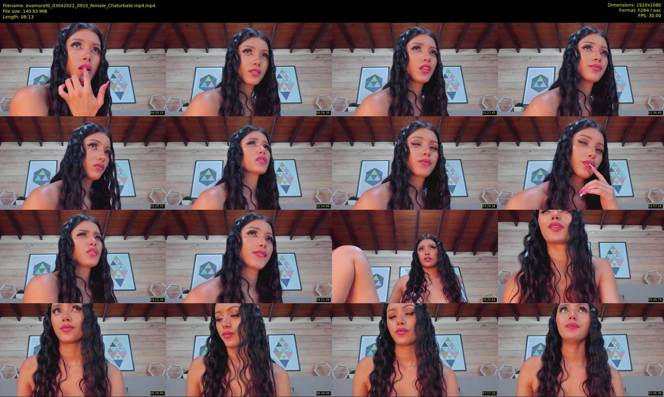 evamoretti — 9 minute Chaturbate female cam show recording, 1080p, Apr 3, 2022