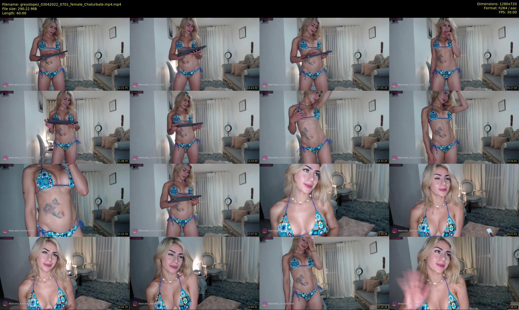 greyslopez — 40 minute Chaturbate female cam show recording, 720p, Apr 3, 2022