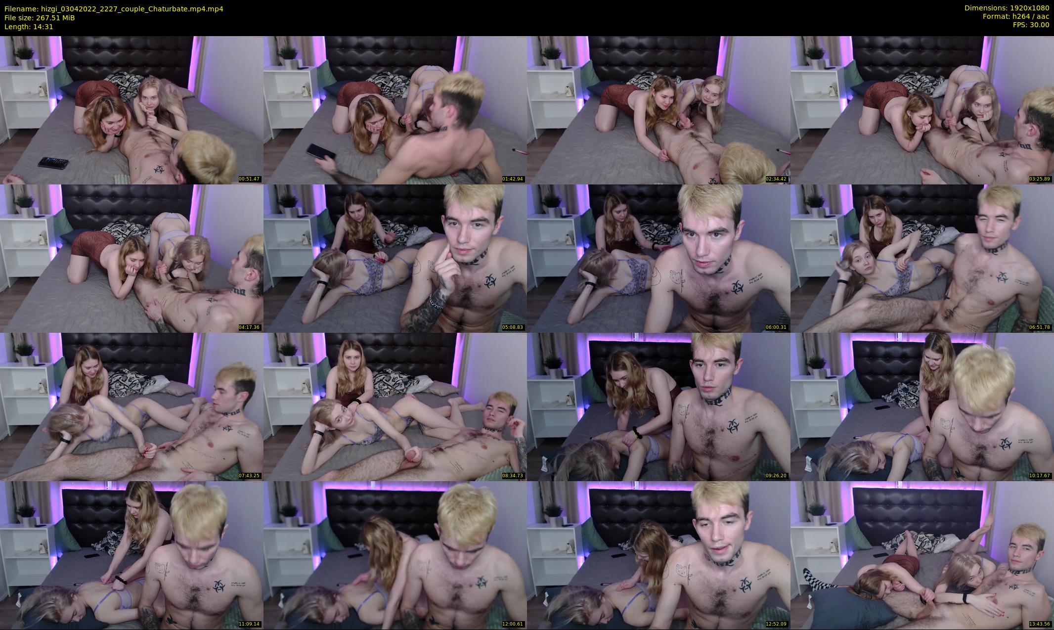 hizgi — 15 minute Chaturbate couple cam show recording, 1080p, Apr 3, 2022