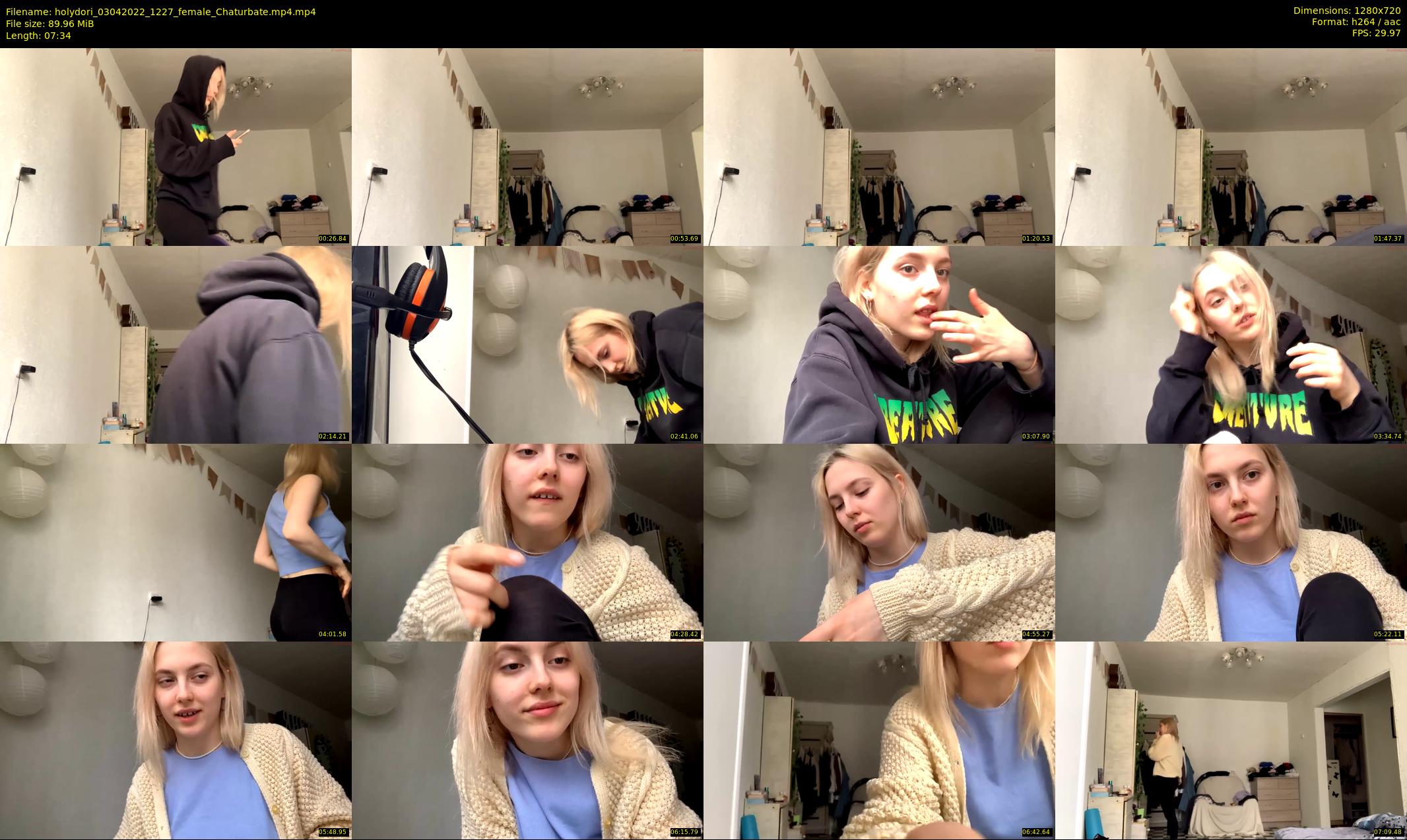 holydori — 8 minute Chaturbate female cam show recording, 720p, Apr 3, 2022