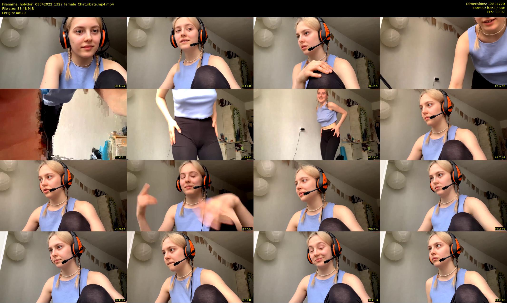 holydori — 9 minute Chaturbate female cam show recording, 720p, Apr 3, 2022