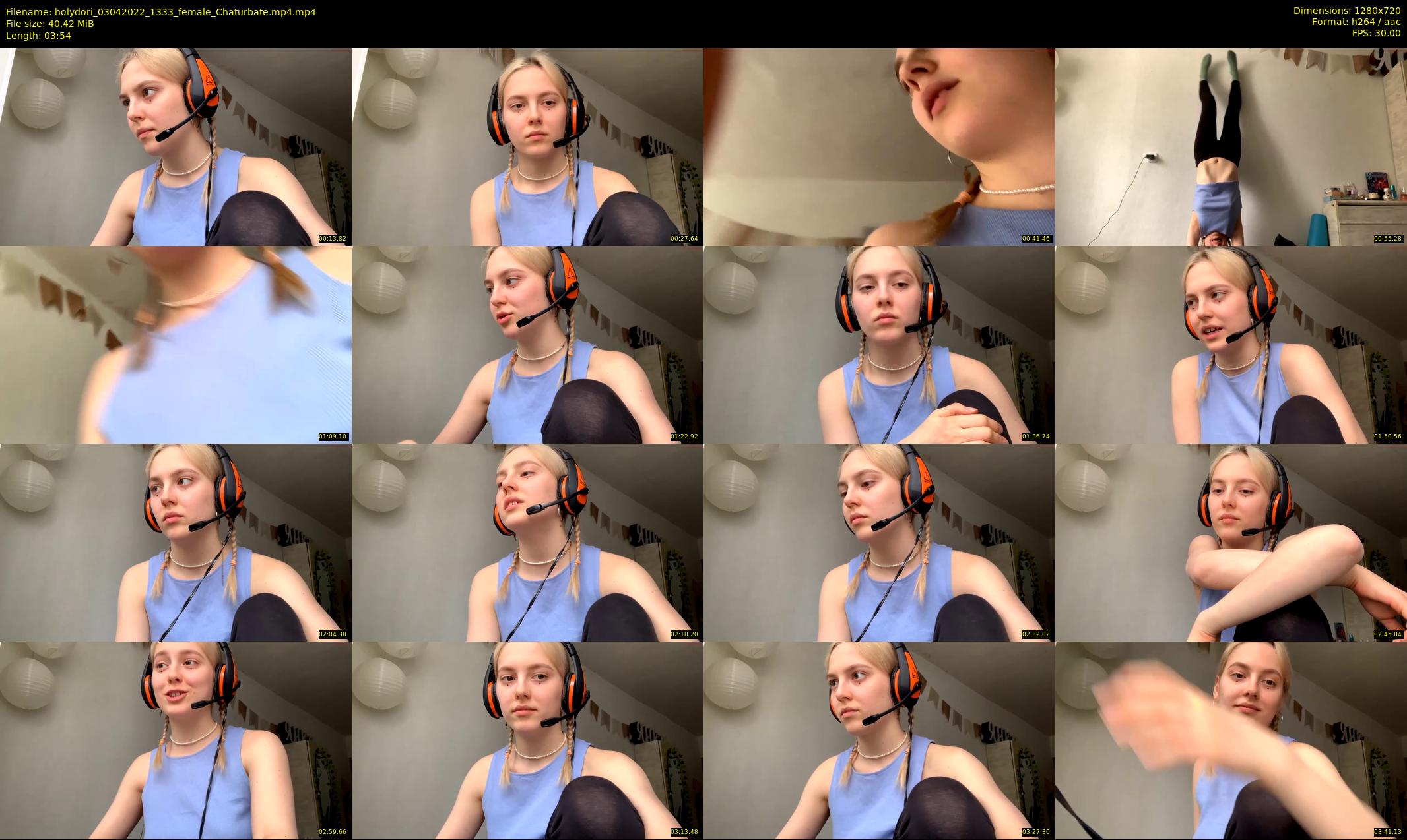 holydori — 4 minute Chaturbate female cam show recording, 720p, Apr 3, 2022