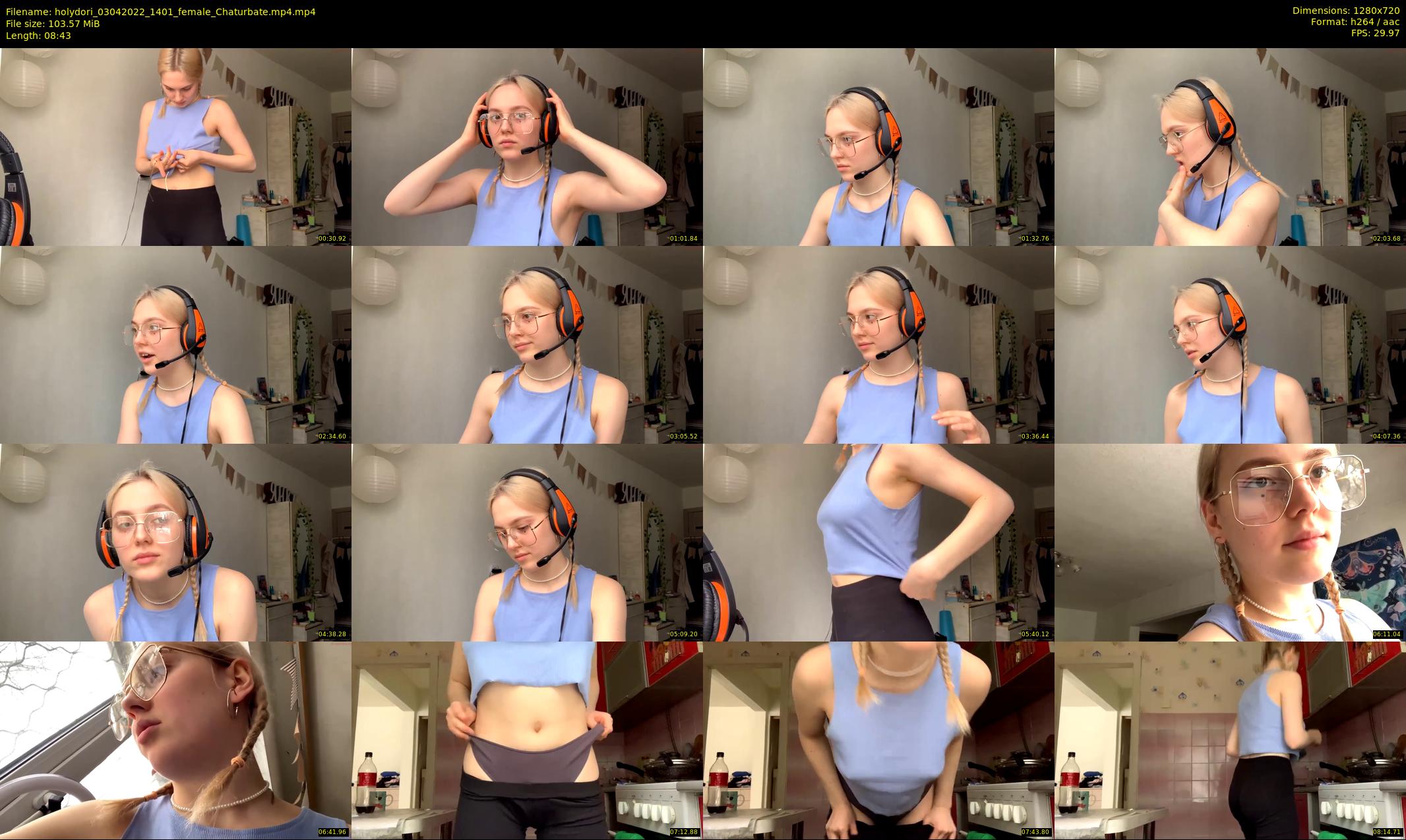 holydori — 9 minute Chaturbate female cam show recording, 720p, Apr 3, 2022