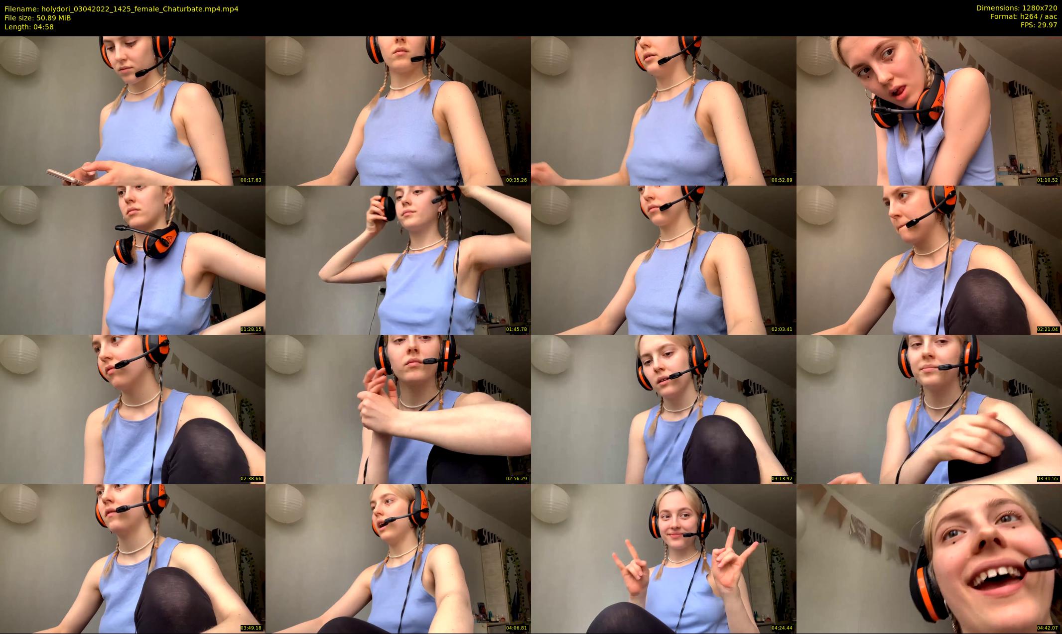 holydori — 5 minute Chaturbate female cam show recording, 720p, Apr 3, 2022