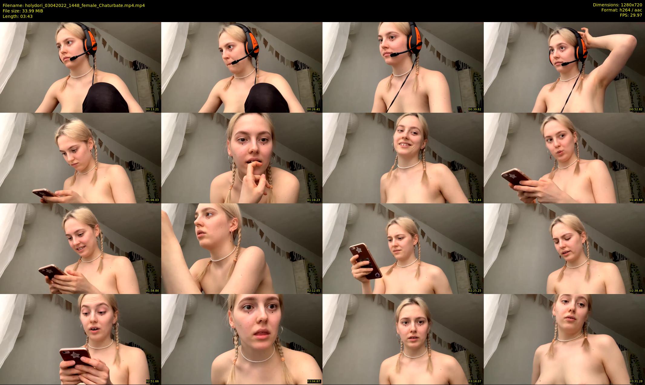 holydori — 4 minute Chaturbate female cam show recording, 720p, Apr 3, 2022
