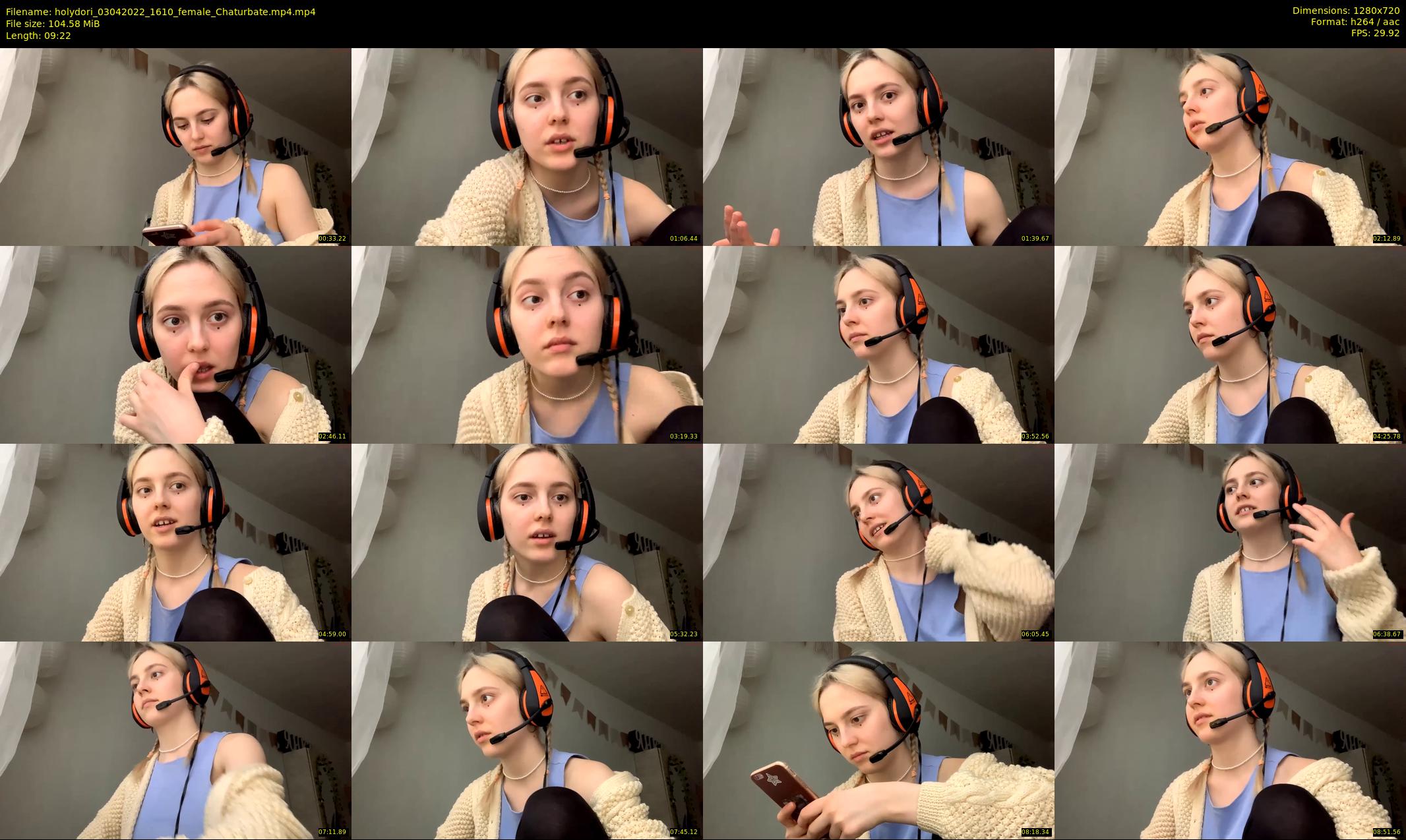 holydori — 10 minute Chaturbate female cam show recording, 720p, Apr 3, 2022