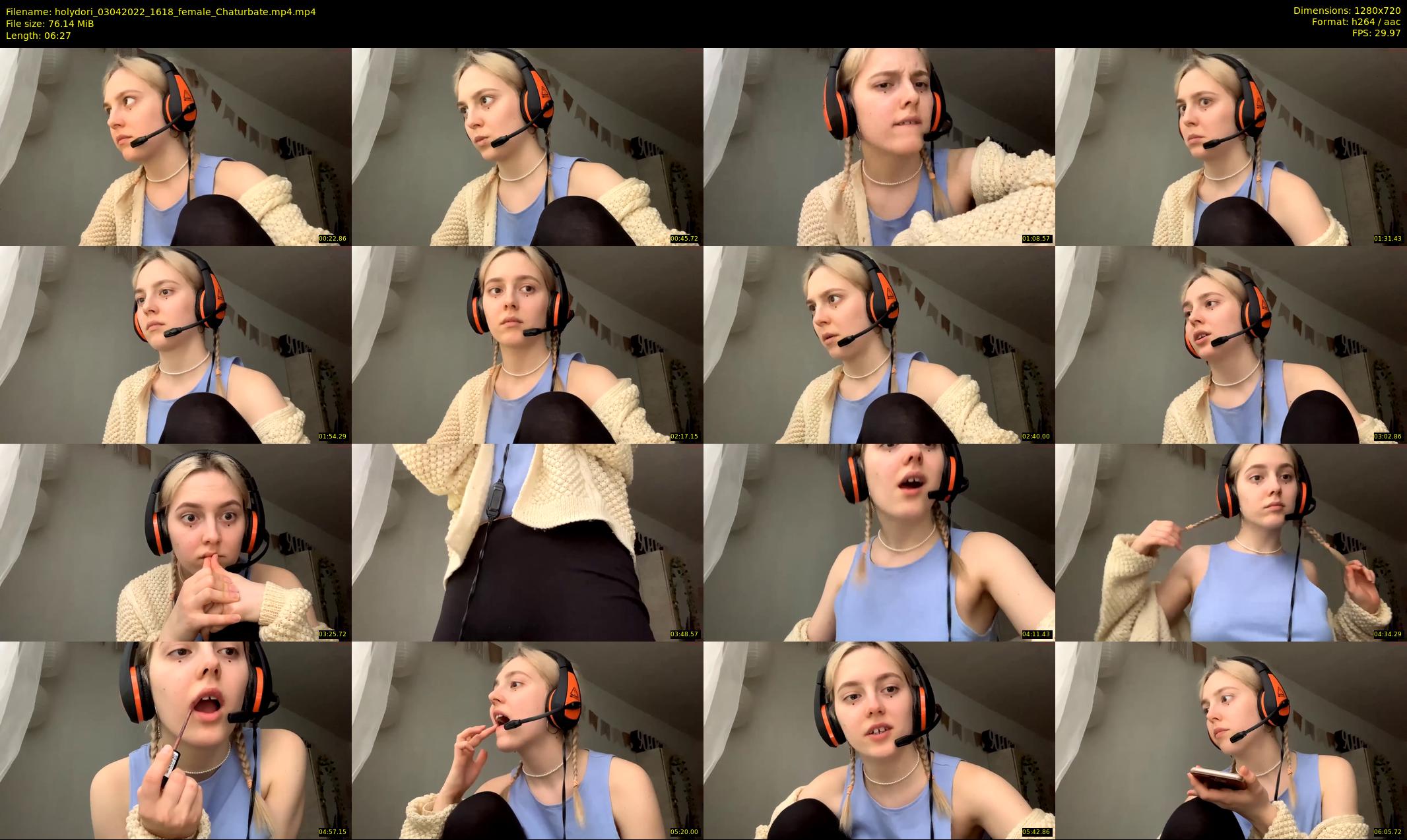 holydori — 7 minute Chaturbate female cam show recording, 720p, Apr 3, 2022