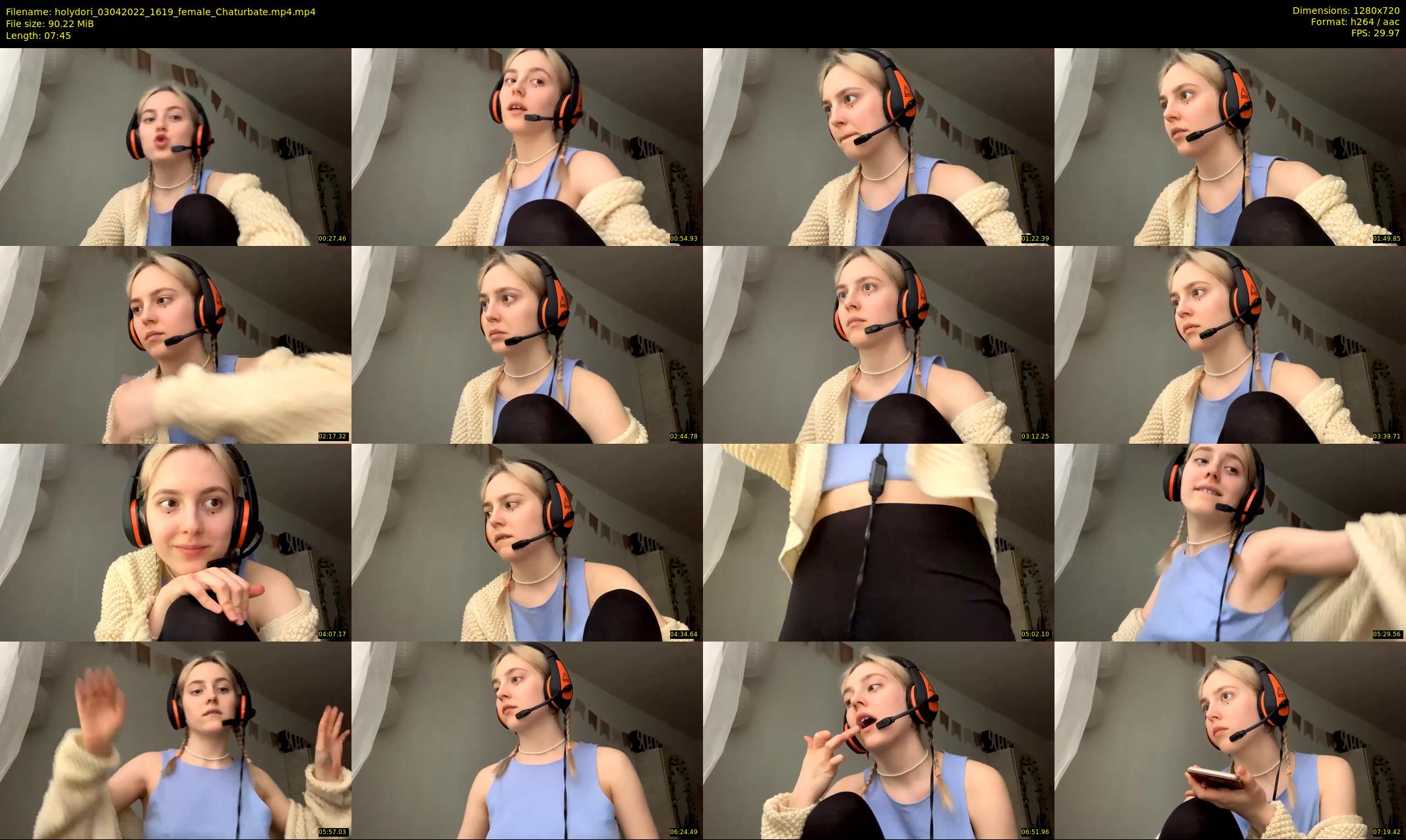 holydori — 8 minute Chaturbate female cam show recording, 720p, Apr 3, 2022
