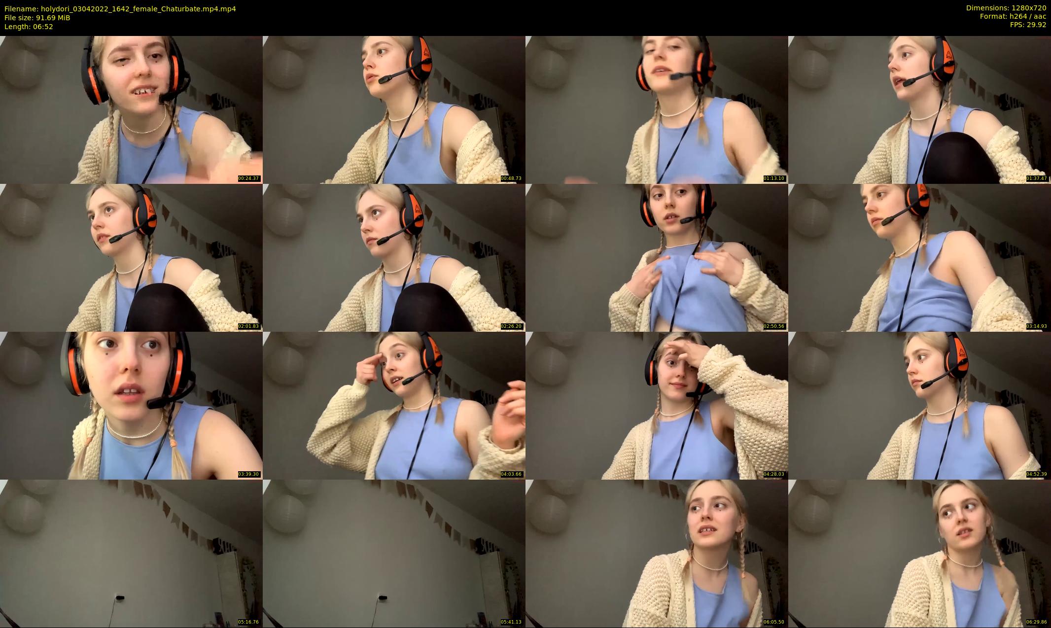holydori — 7 minute Chaturbate female cam show recording, 720p, Apr 3, 2022