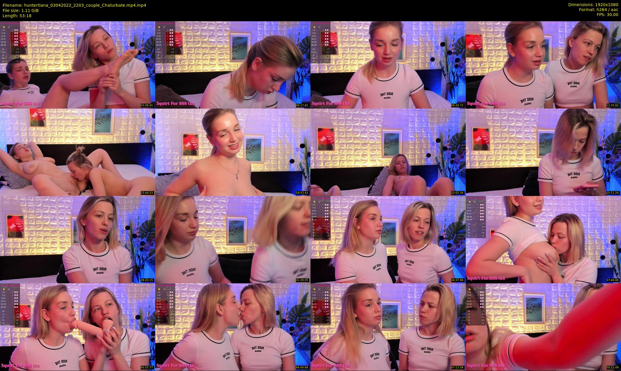 huntertiana — 54 minute Chaturbate female cam show recording, 1080p, Apr 3, 2022