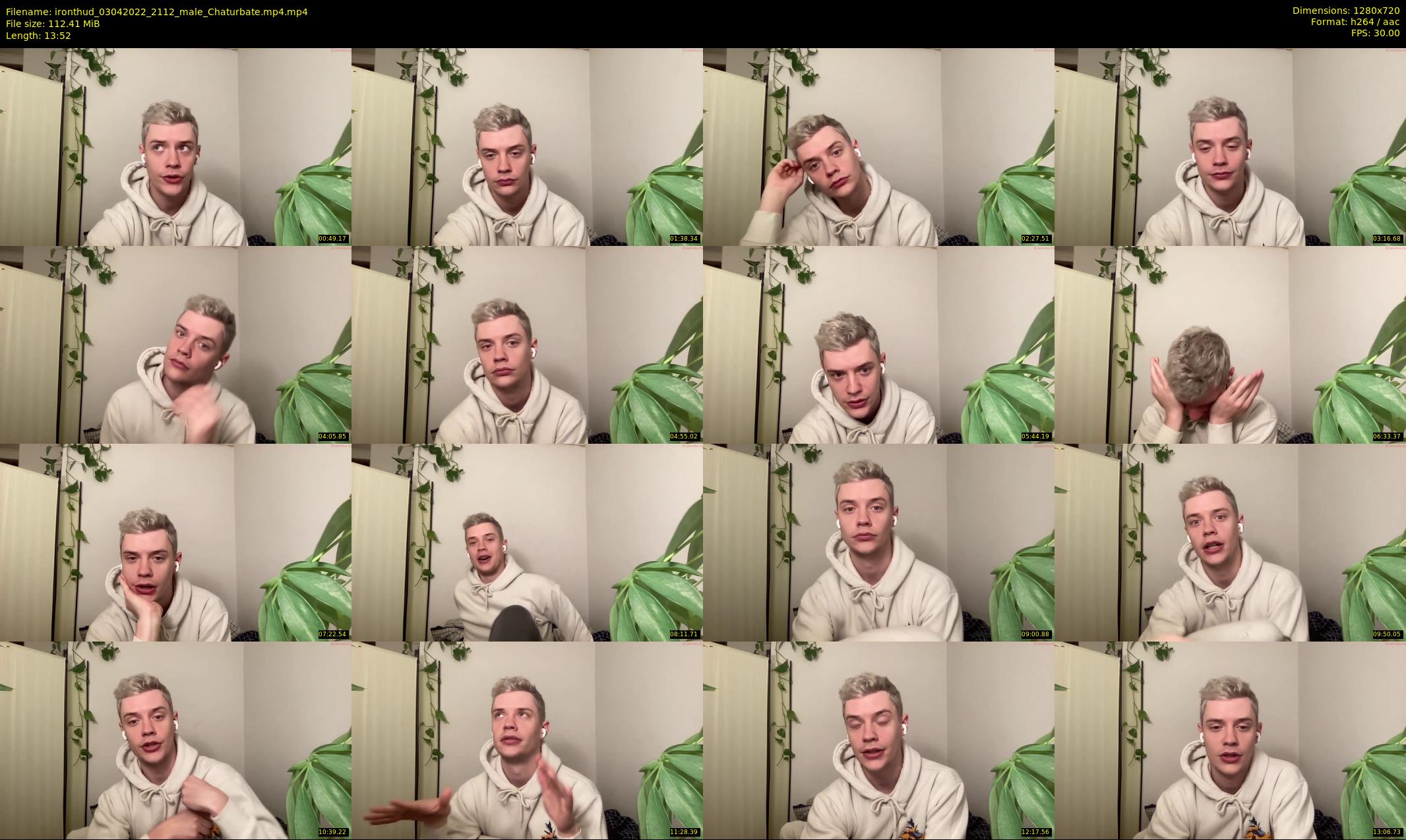 ironthud — 14 minute Chaturbate male cam show recording, 720p, Apr 3, 2022