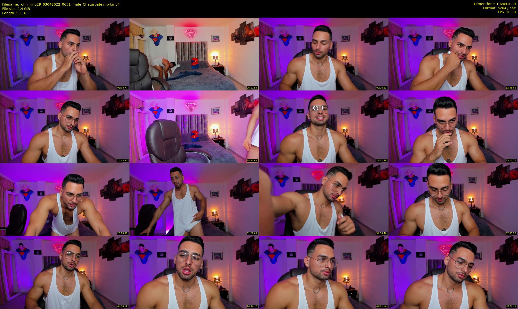 john_king29 — 54 minute Chaturbate male cam show recording, 1080p, Apr 3, 2022