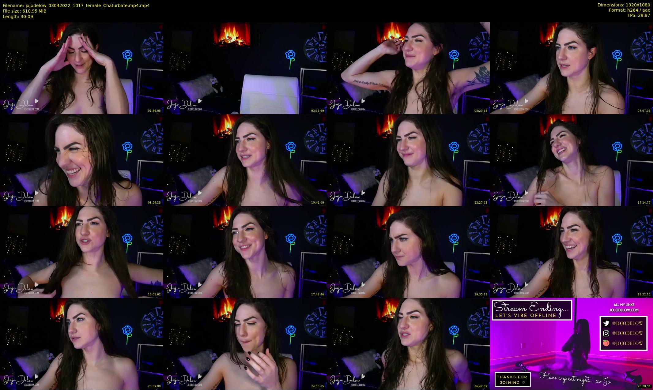 jojodelow — 31 minute Chaturbate female cam show recording, 1080p, Apr 3, 2022