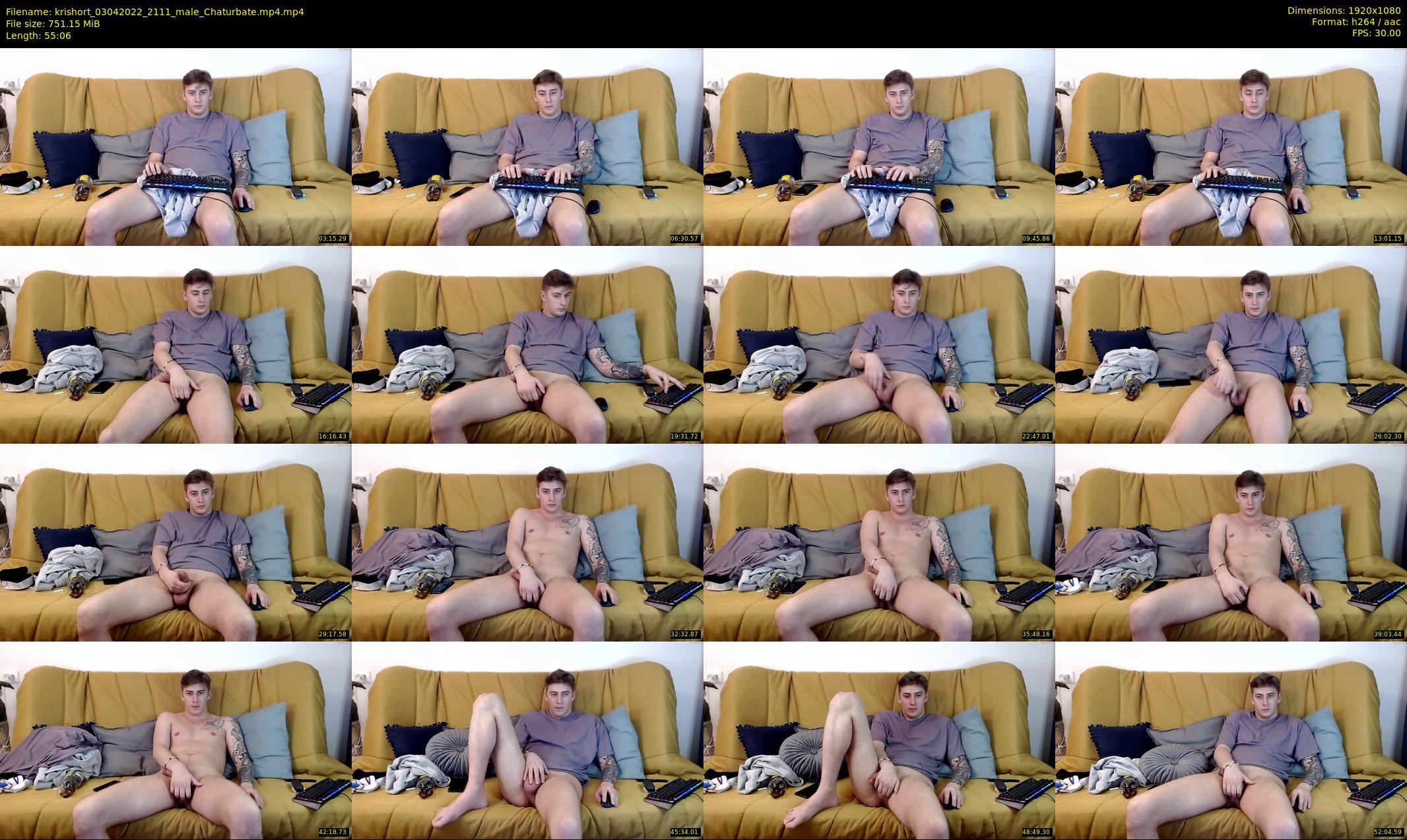 krishort — 56 minute Chaturbate male cam show recording, 1080p, Apr 3, 2022