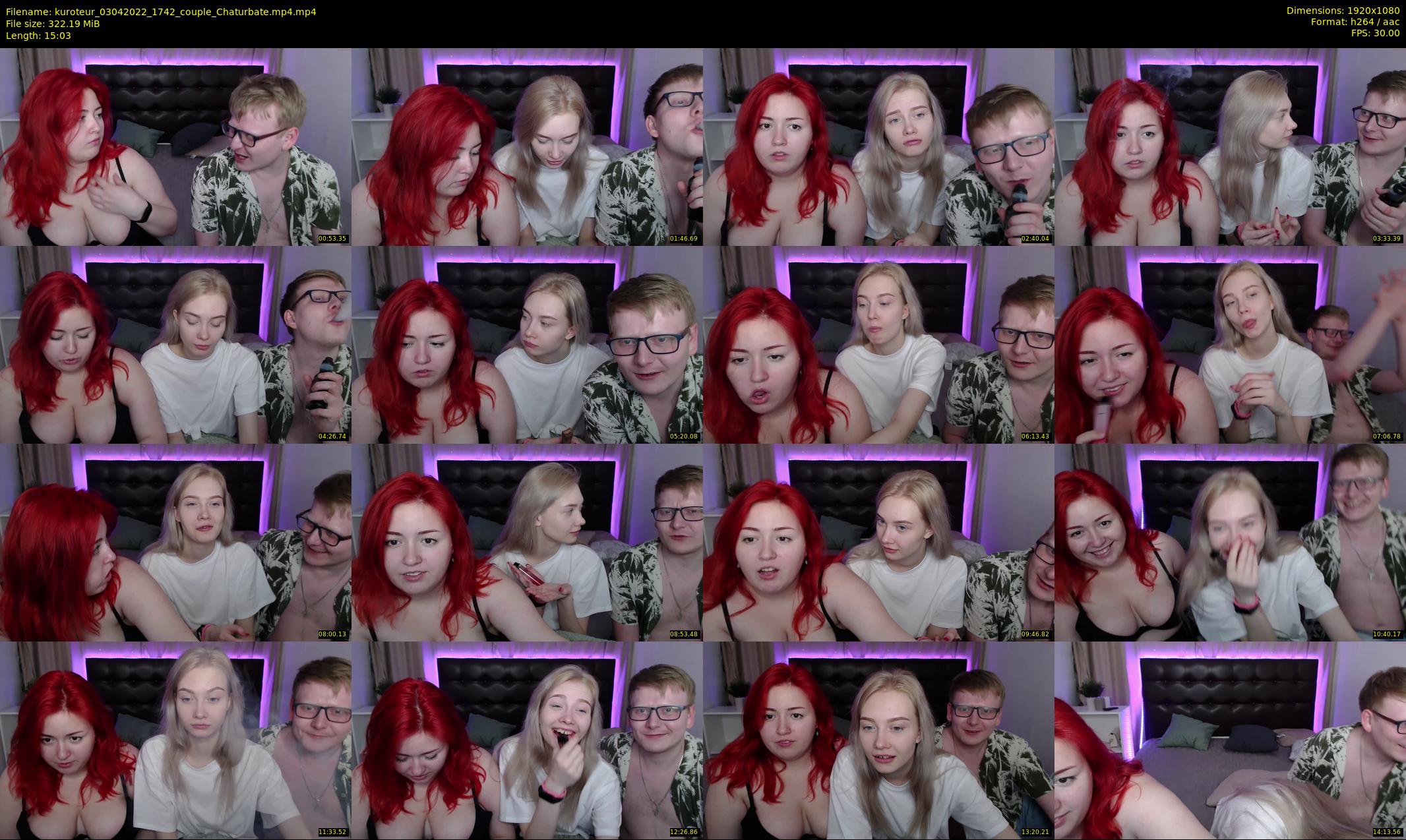kuroteur — 16 minute Chaturbate couple cam show recording, 1080p, Apr 3, 2022