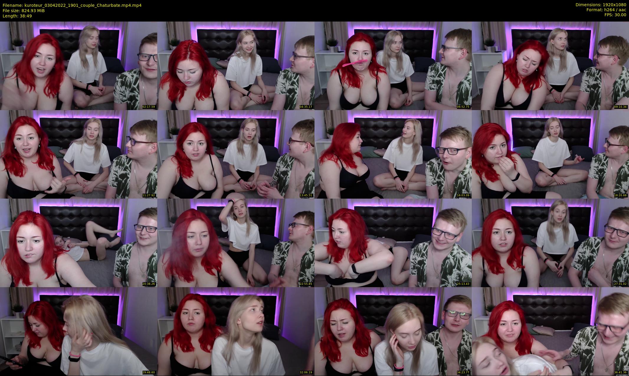 kuroteur — 39 minute Chaturbate couple cam show recording, 1080p, Apr 3, 2022
