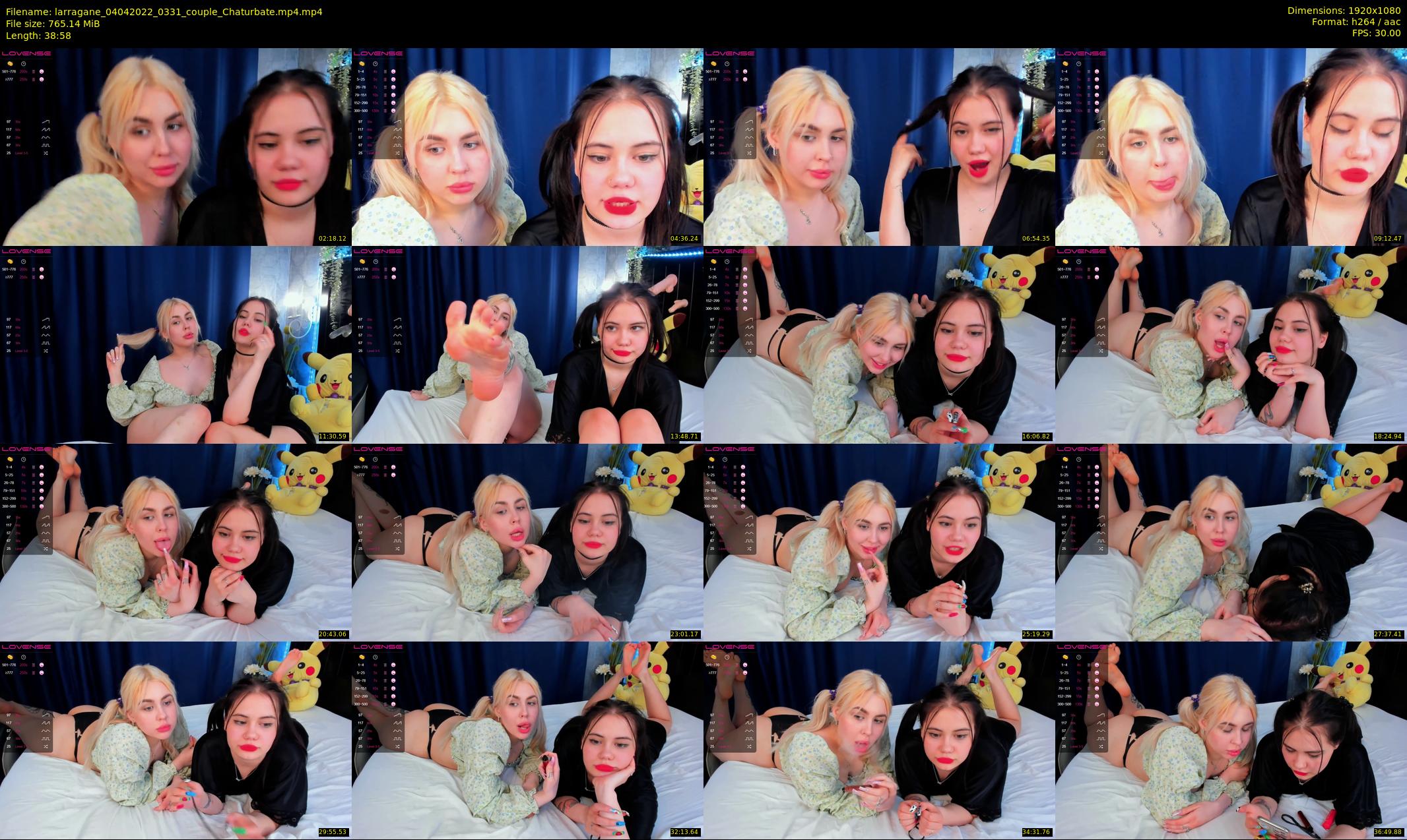 larragane — 39 minute Chaturbate couple cam show recording, 1080p, Apr 4, 2022