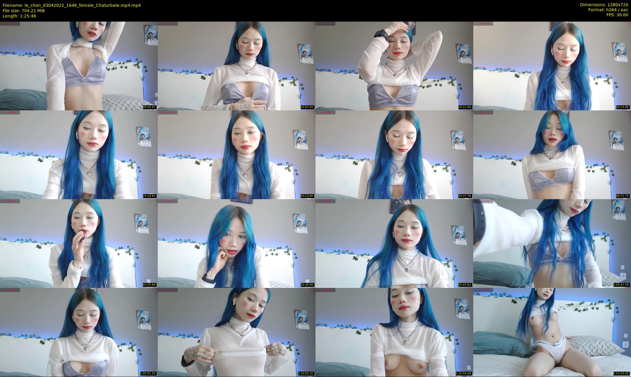 le_chan — 86 minute Chaturbate female cam show recording, 720p, Apr 3, 2022