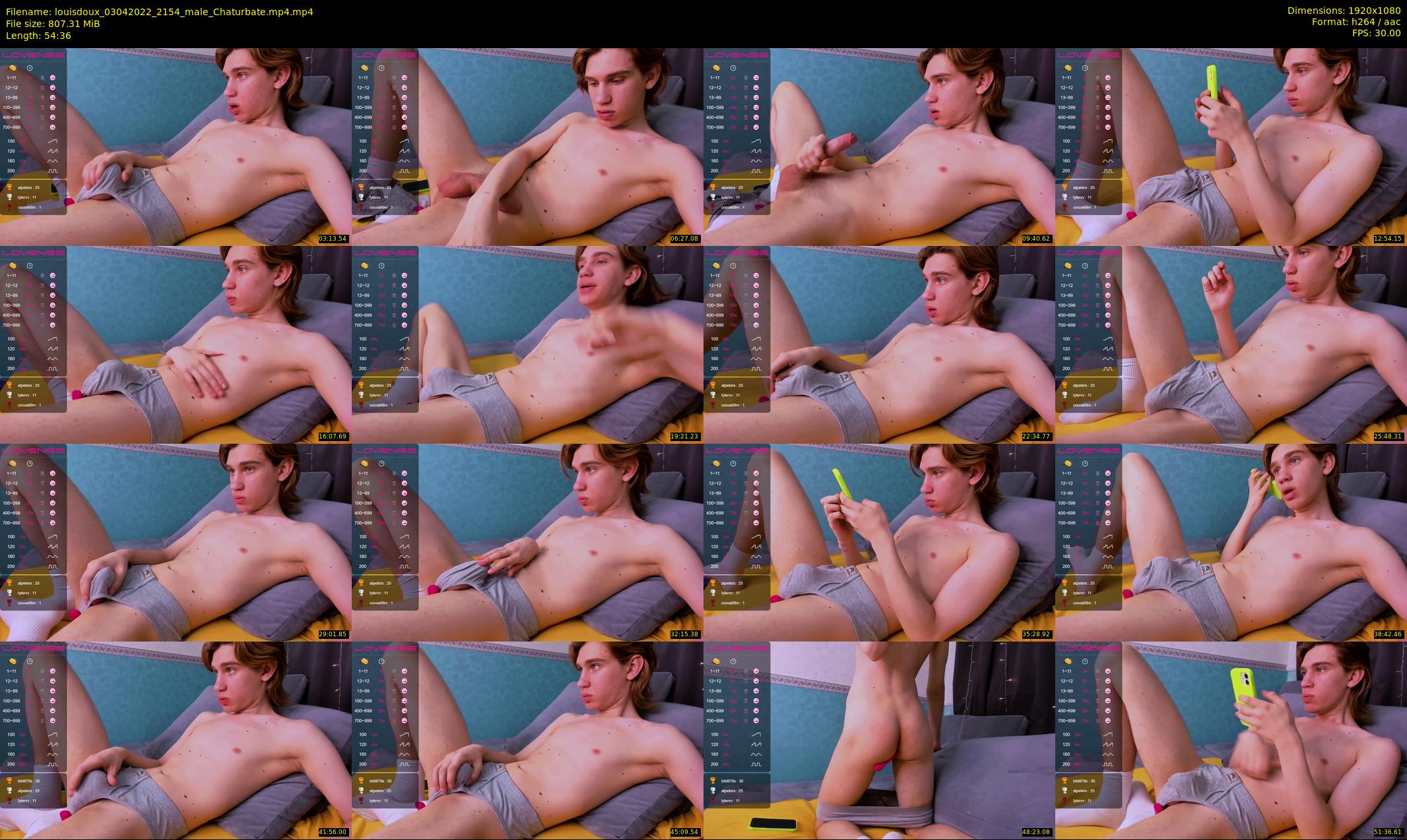 louisdoux — 55 minute Chaturbate male cam show recording, 1080p, Apr 3, 2022