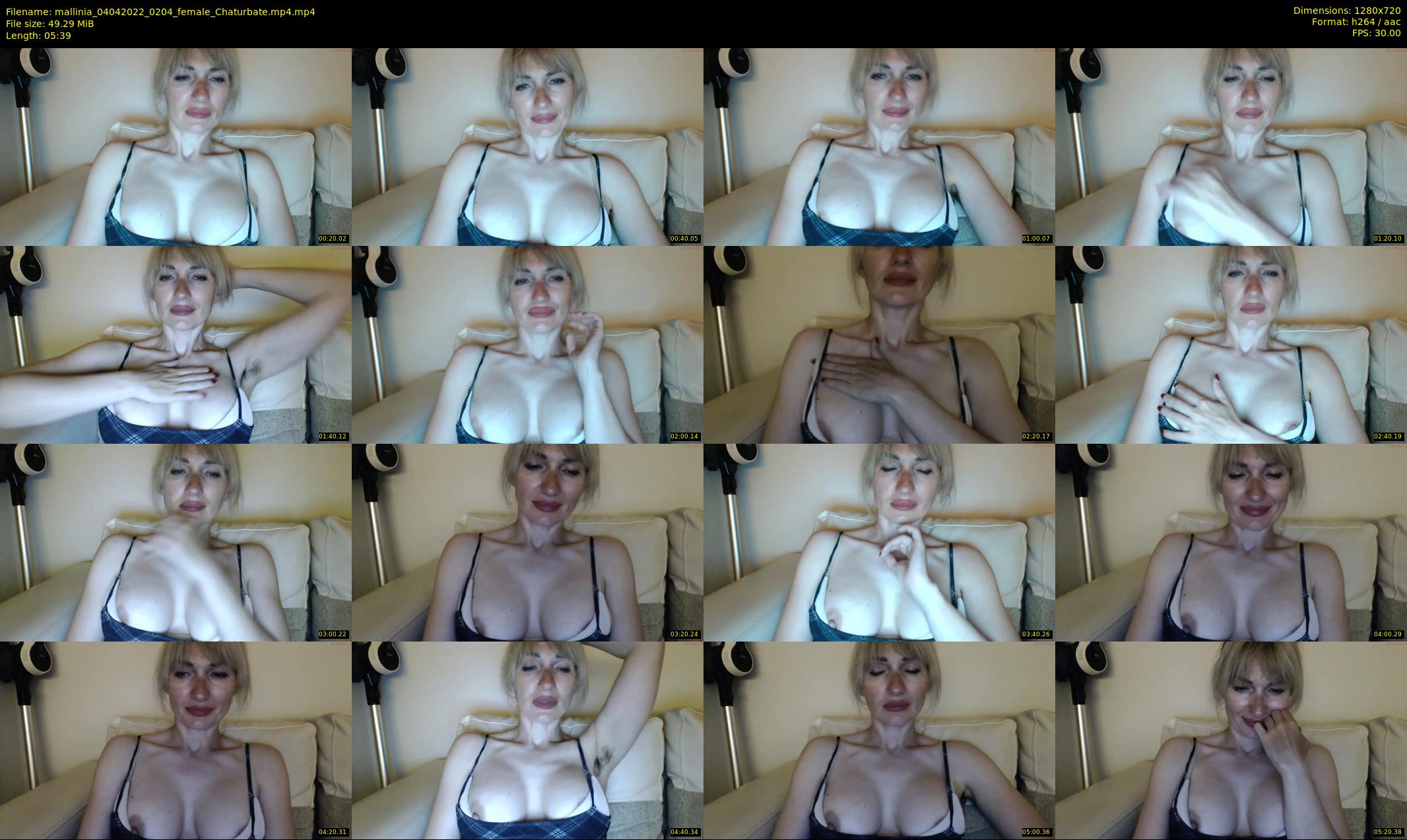 mallinia — 6 minute Chaturbate female cam show recording, 720p, Apr 4, 2022
