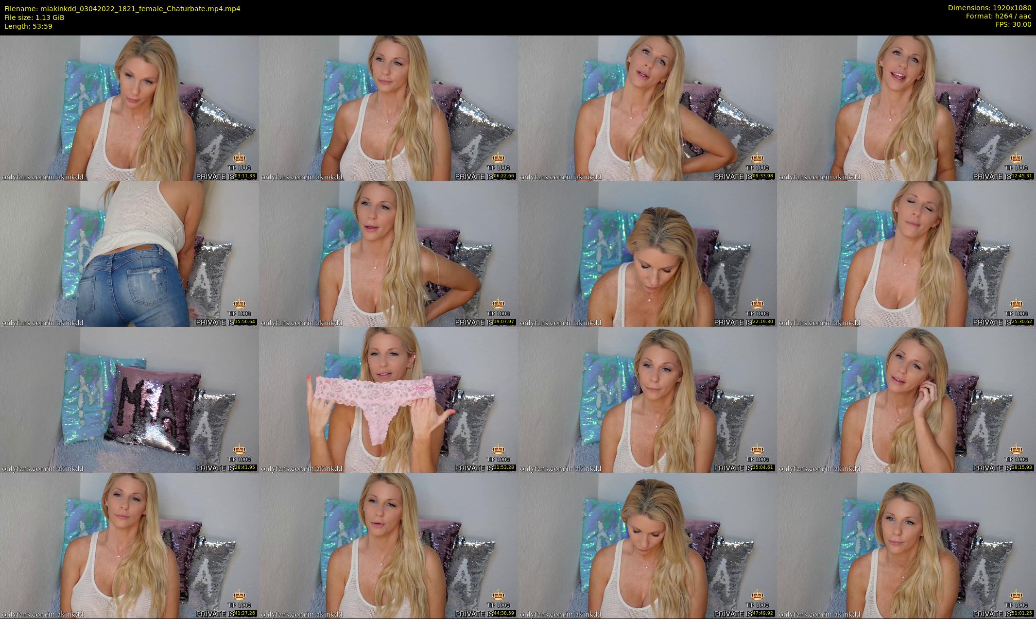 miakinkdd — 54 minute Chaturbate female cam show recording, 1080p, Apr 3, 2022