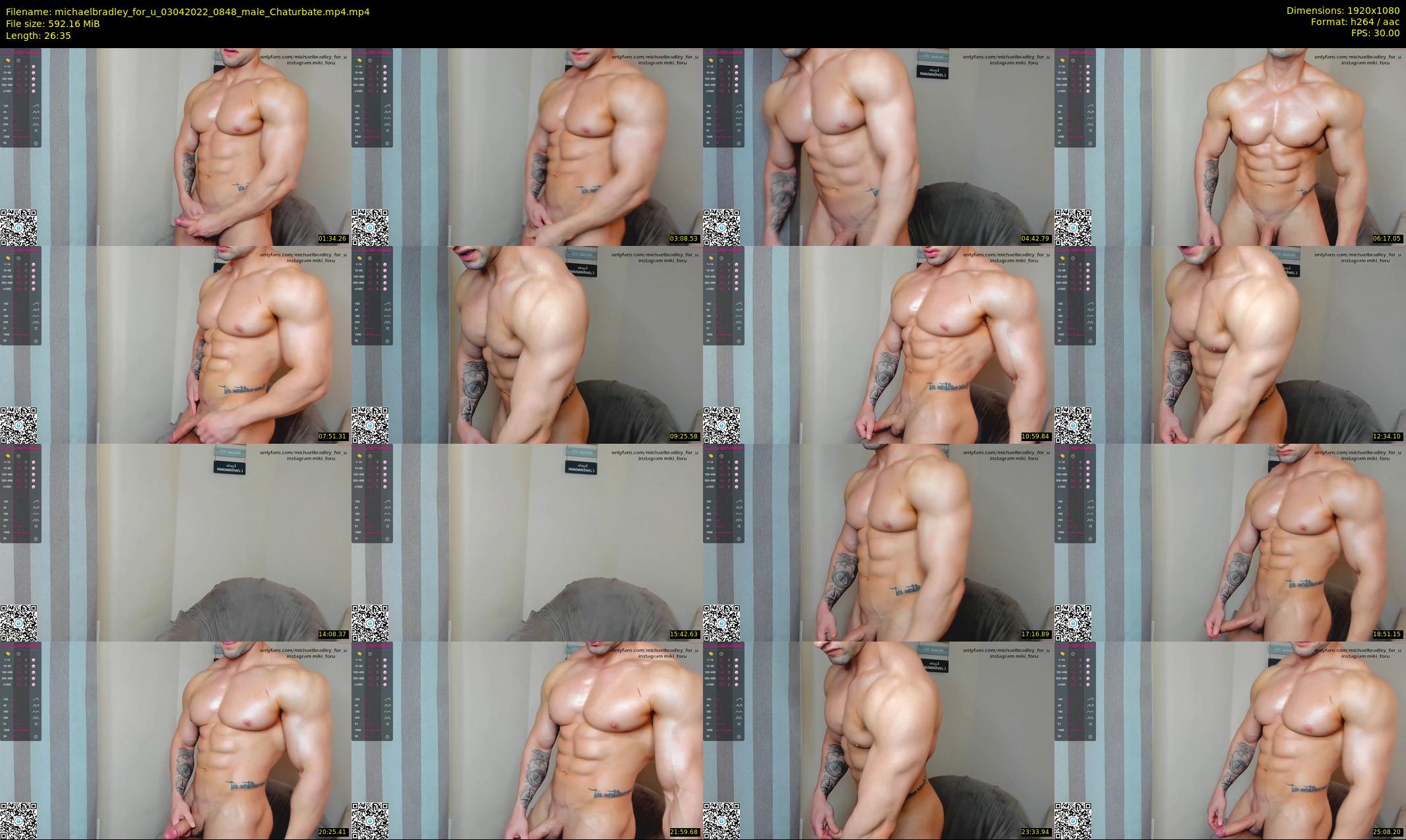 michaelbradley_for_u — 27 minute Chaturbate male cam show recording, 1080p, Apr 3, 2022