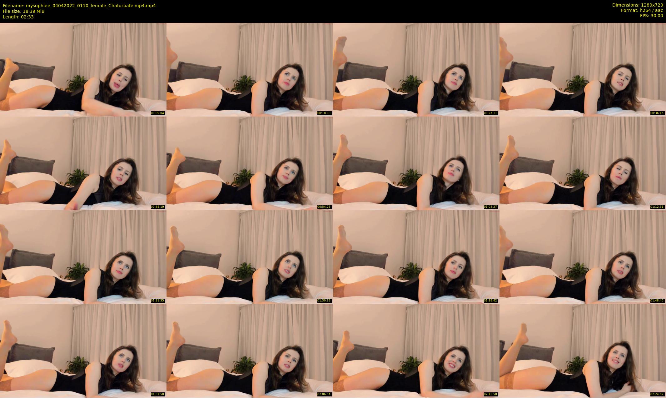 mysophiee — 3 minute Chaturbate female cam show recording, 720p, Apr 4, 2022