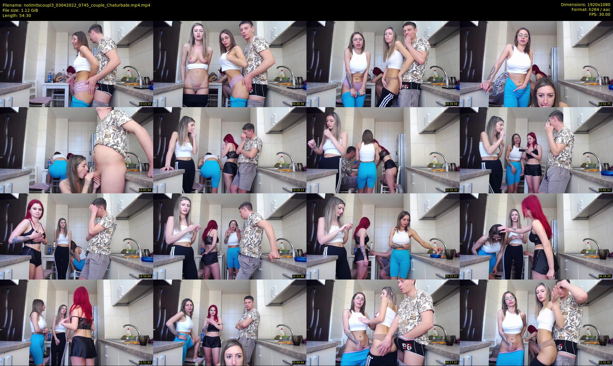 nolimitscoupl3 — 55 minute Chaturbate couple cam show recording, 1080p, Apr 3, 2022