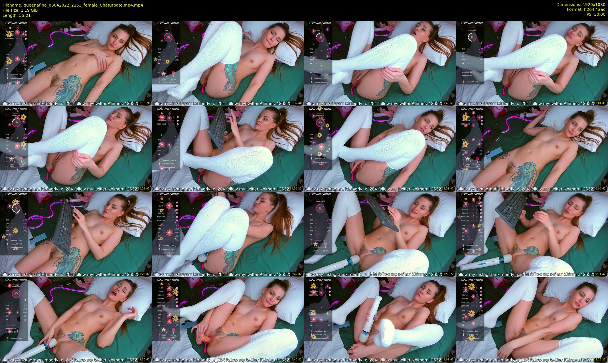 queenafina — 56 minute Chaturbate female cam show recording, 1080p, Apr 3, 2022