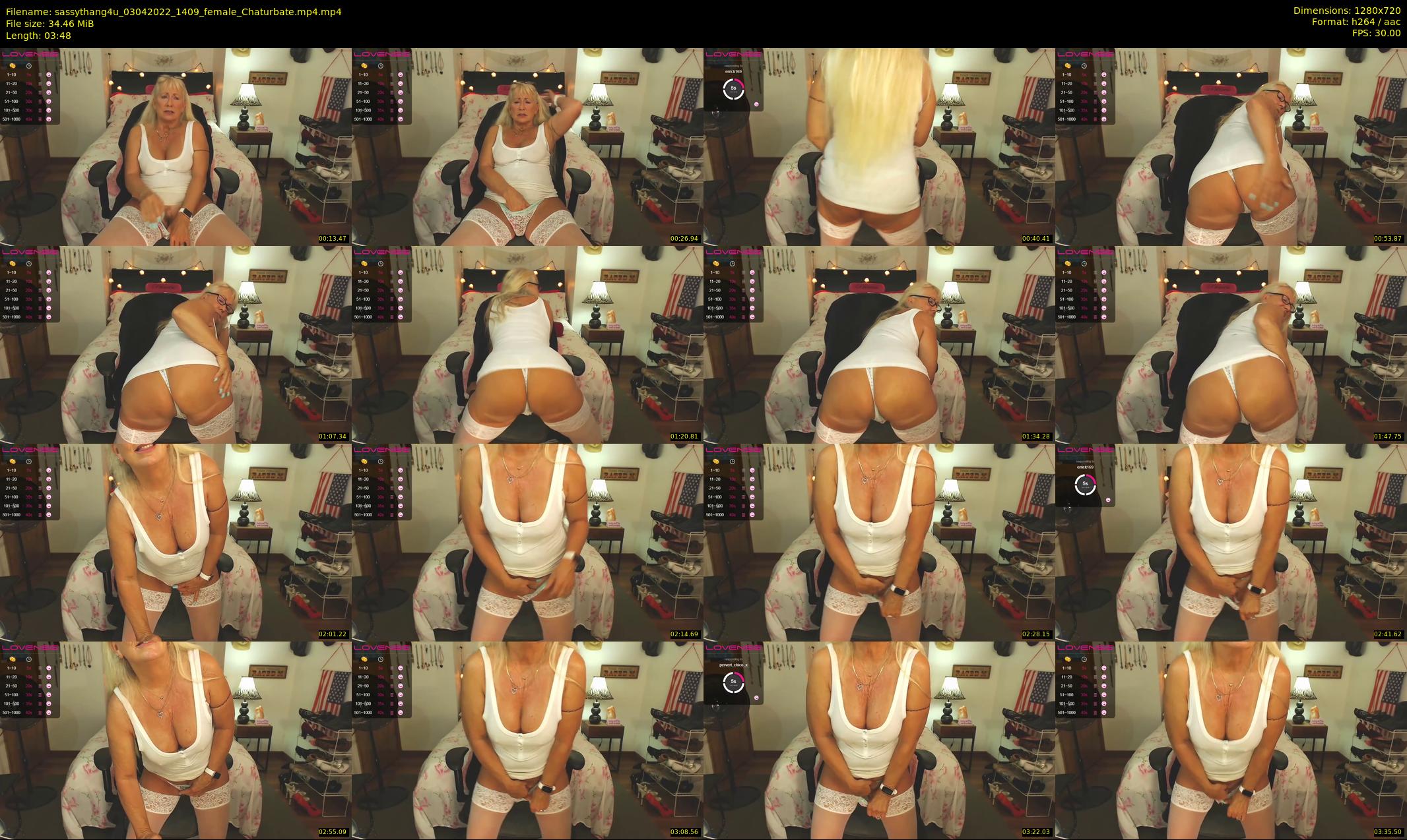 sassythang4u — 4 minute Chaturbate female cam show recording, 720p, Apr 3, 2022