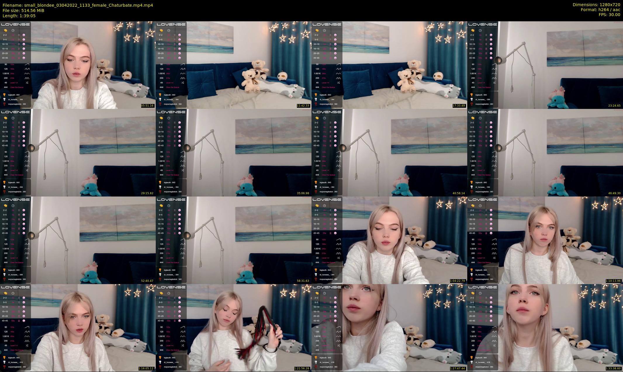 small_blondee — 100 minute Chaturbate female cam show recording, 720p, Apr 3, 2022