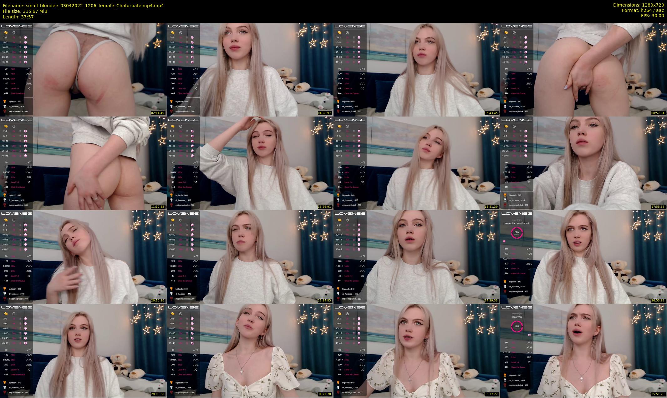 small_blondee — 38 minute Chaturbate female cam show recording, 720p, Apr 3, 2022