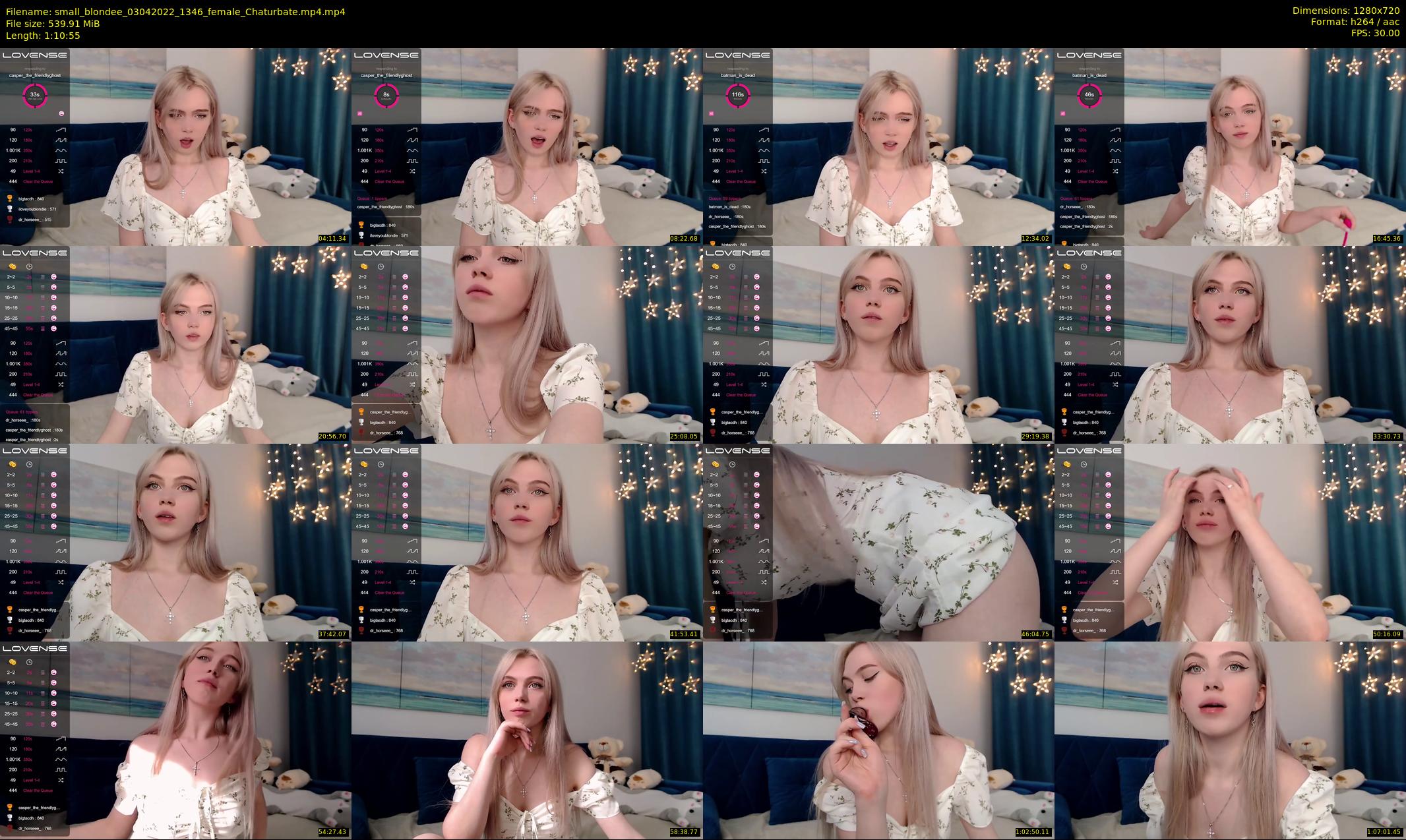 small_blondee — 71 minute Chaturbate female cam show recording, 720p, Apr 3, 2022
