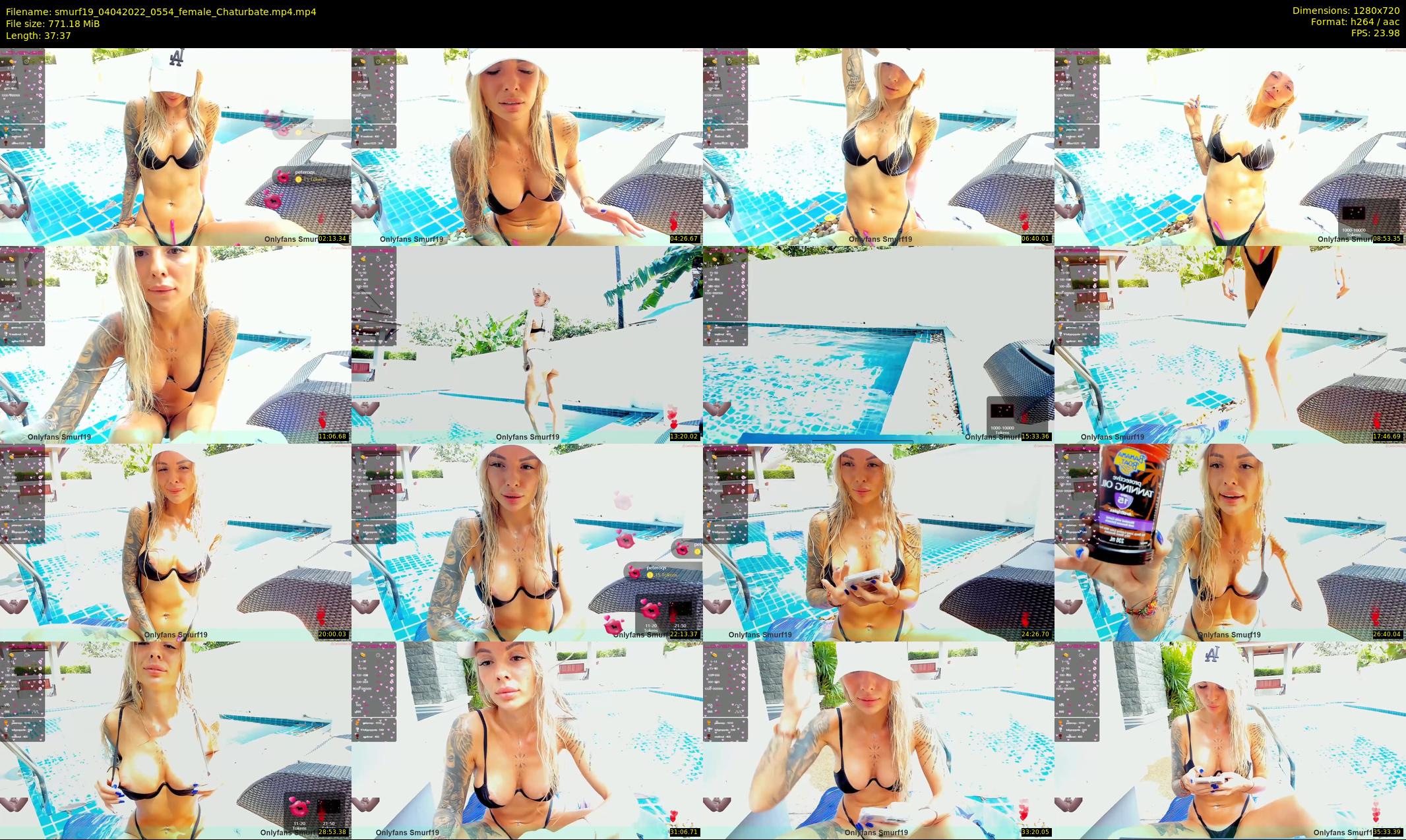 smurf19 — 38 minute Chaturbate female cam show recording, 720p, Apr 4, 2022