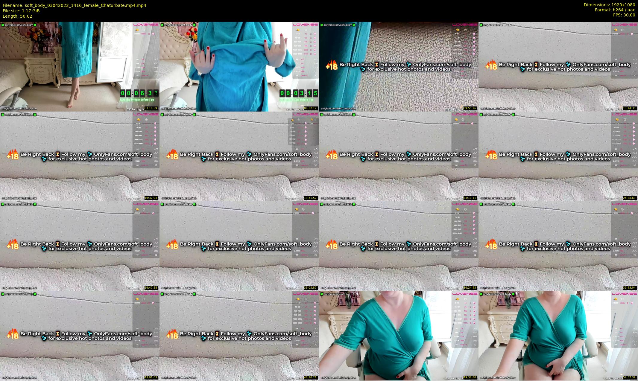 soft_body — 57 minute Chaturbate female cam show recording, 1080p, Apr 3, 2022