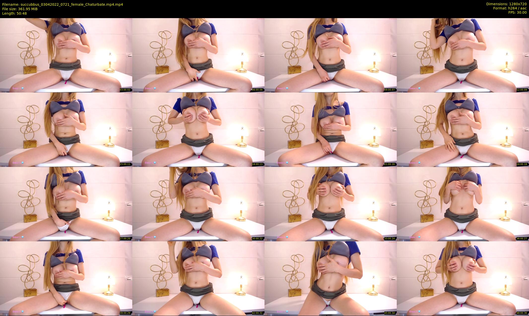 succubbus — 51 minute Chaturbate female cam show recording, 720p, Apr 3, 2022