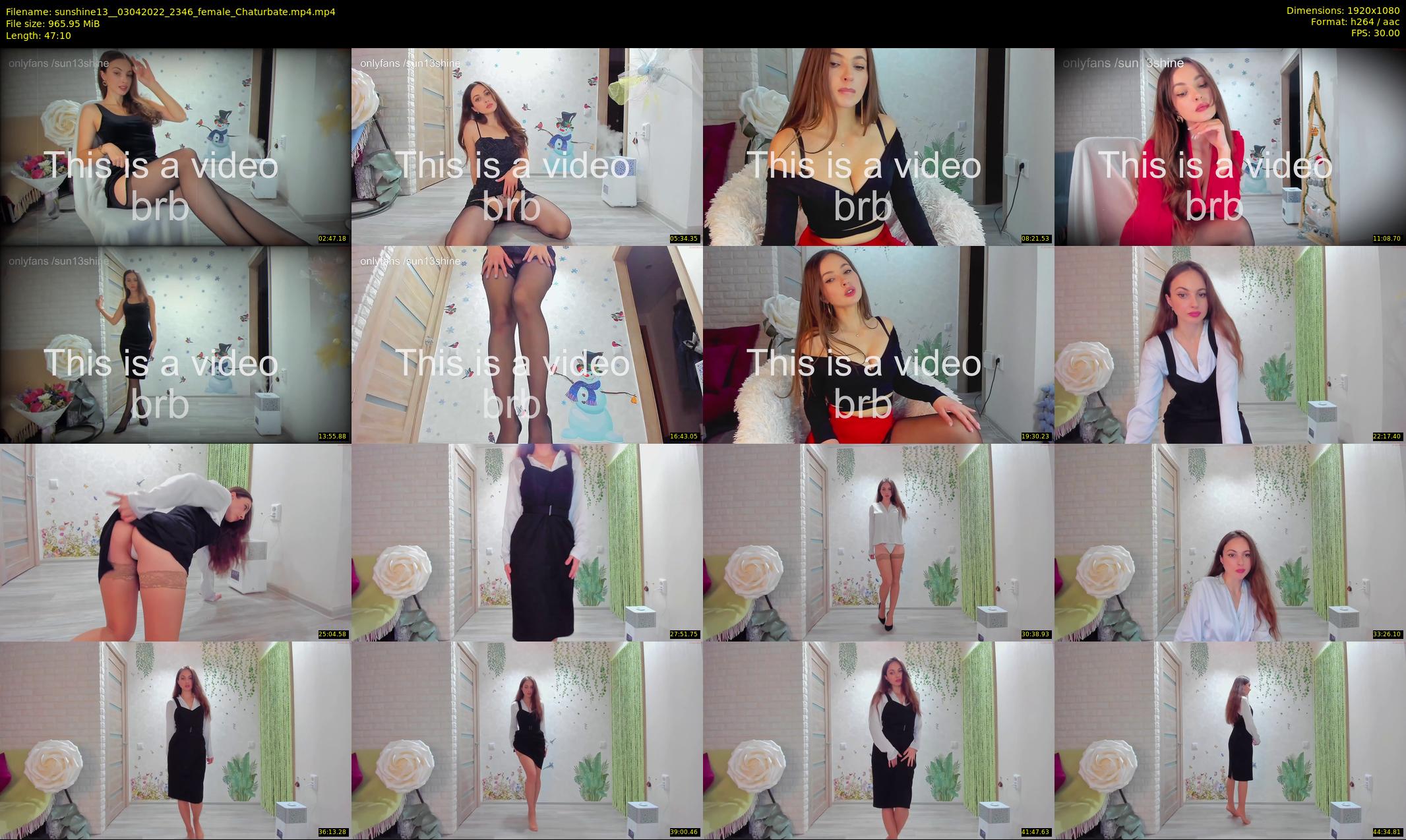 sunshine13_ — 48 minute Chaturbate female cam show recording, 1080p, Apr 3, 2022