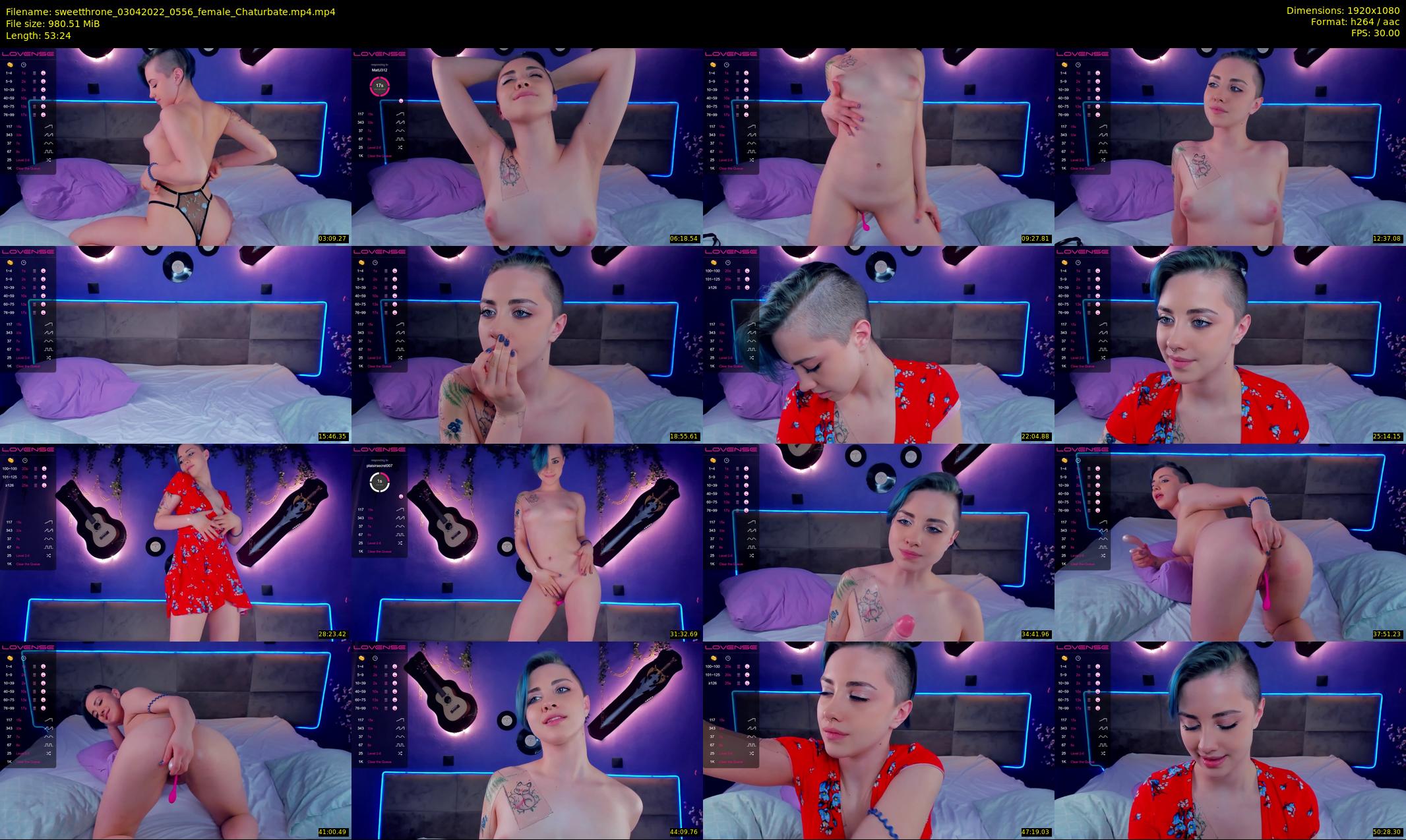 sweetthrone — 54 minute Chaturbate couple cam show recording, 1080p, Apr 3, 2022