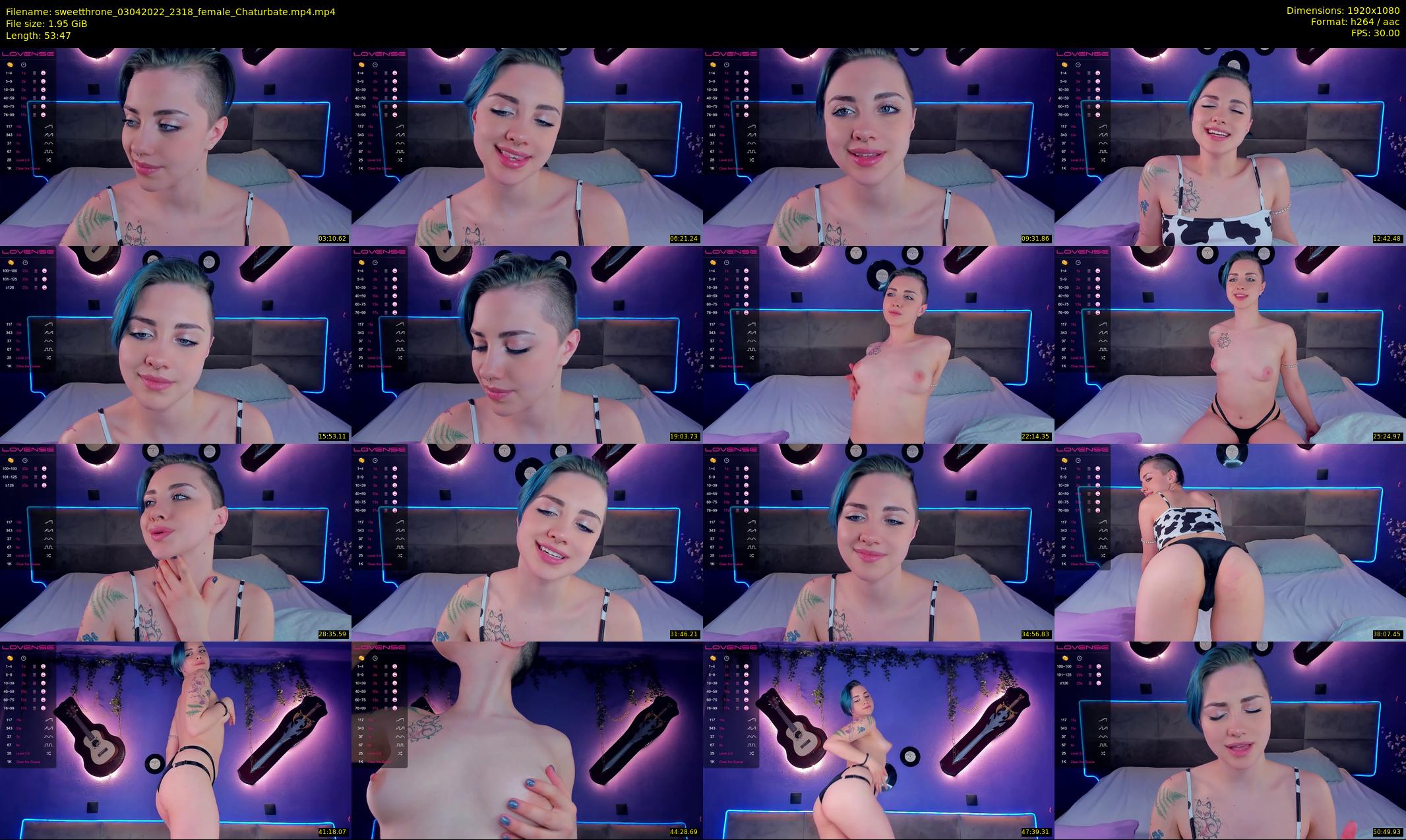 sweetthrone — 54 minute Chaturbate couple cam show recording, 1080p, Apr 3, 2022