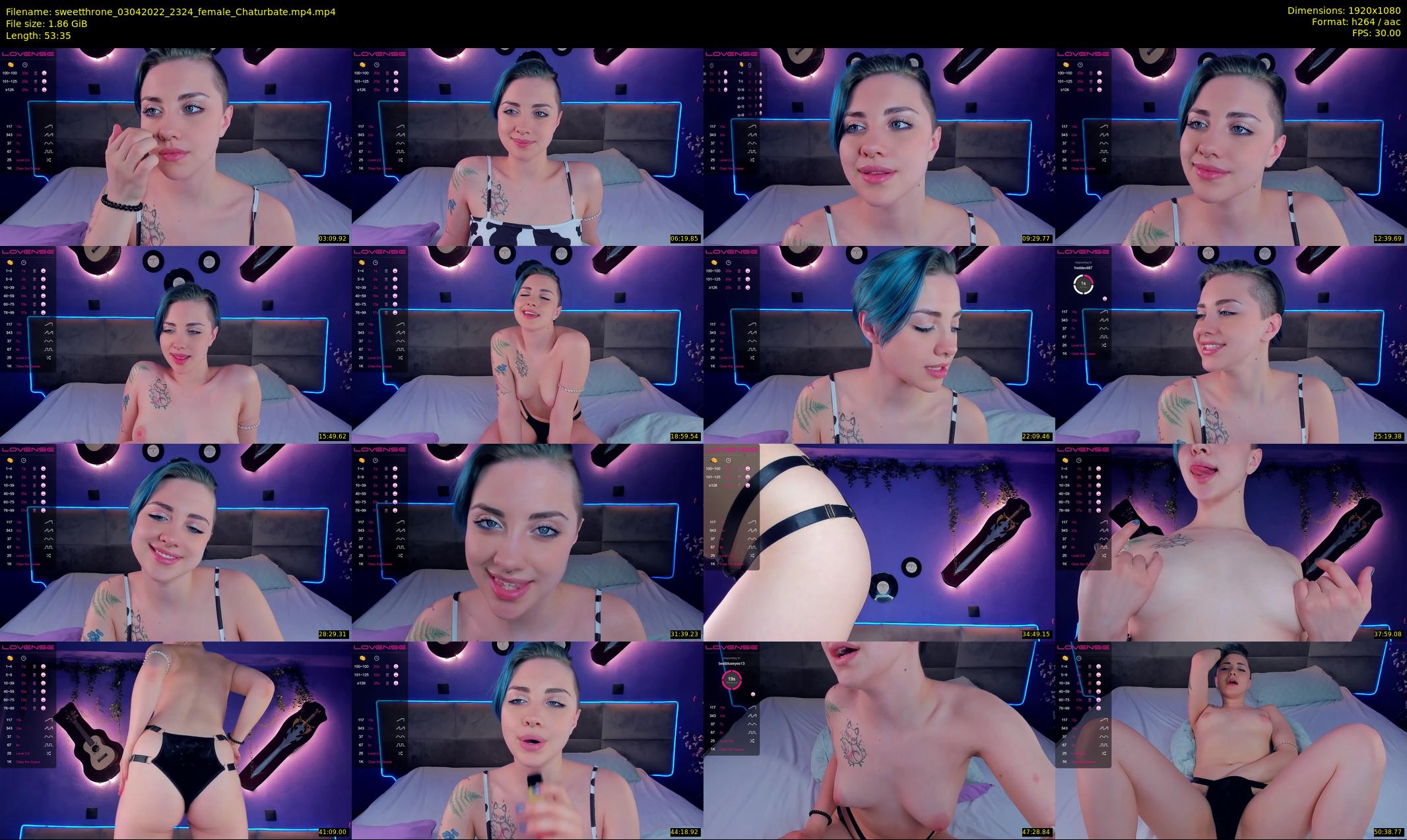 sweetthrone — 54 minute Chaturbate couple cam show recording, 1080p, Apr 3, 2022