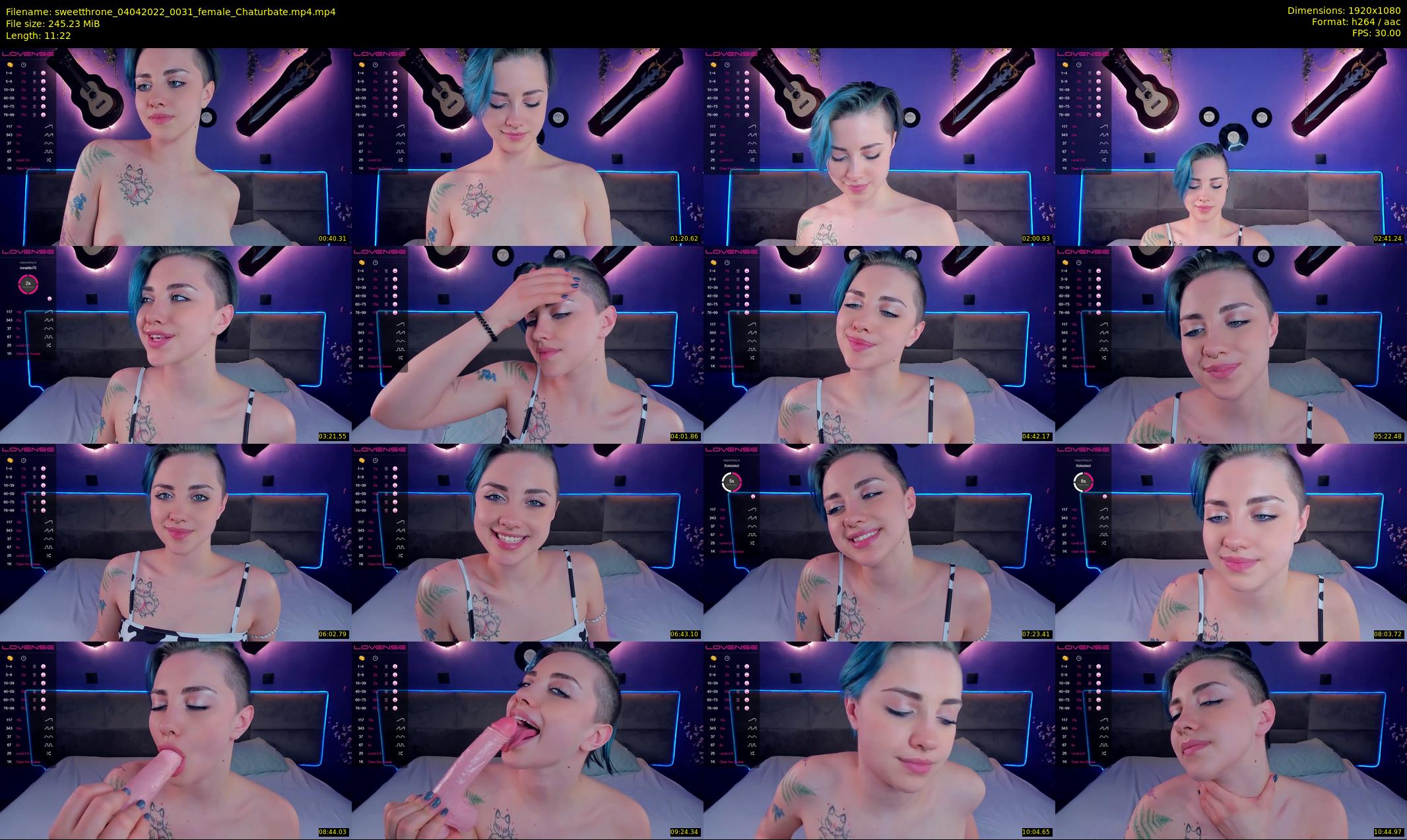 sweetthrone — 12 minute Chaturbate couple cam show recording, 1080p, Apr 4, 2022
