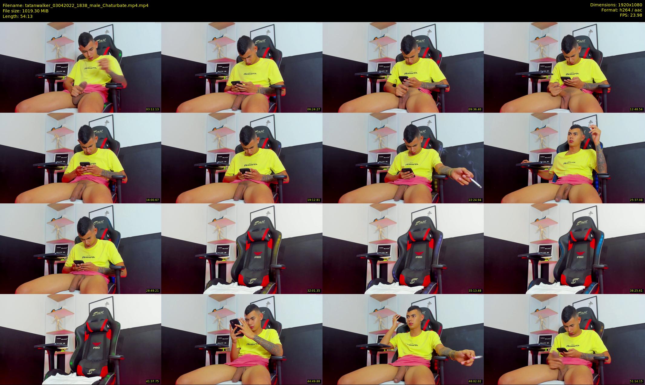 tatanwalker — 55 minute Chaturbate male cam show recording, 1080p, Apr 3, 2022