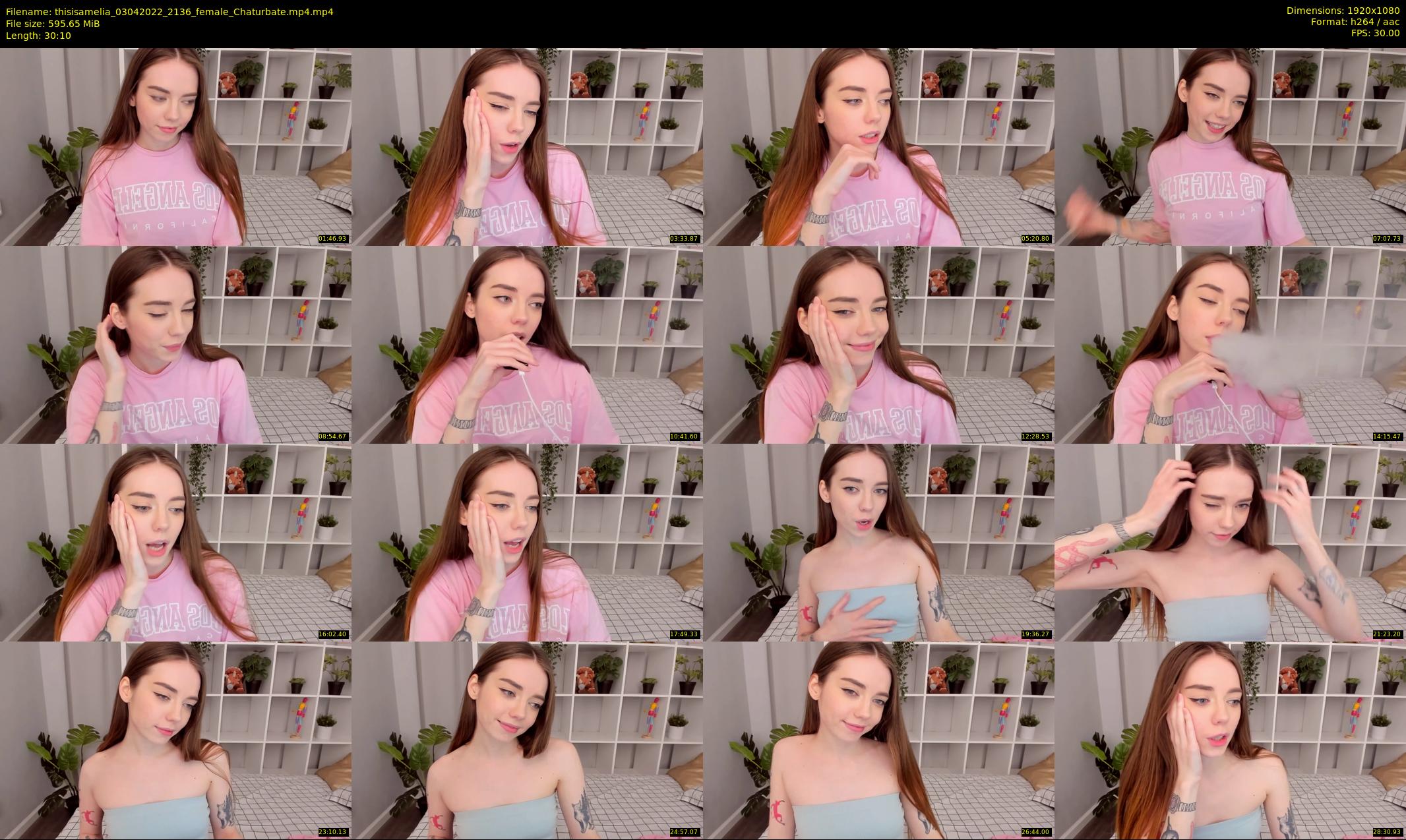 thisisamelia — 31 minute Chaturbate female cam show recording, 1080p, Apr 3, 2022