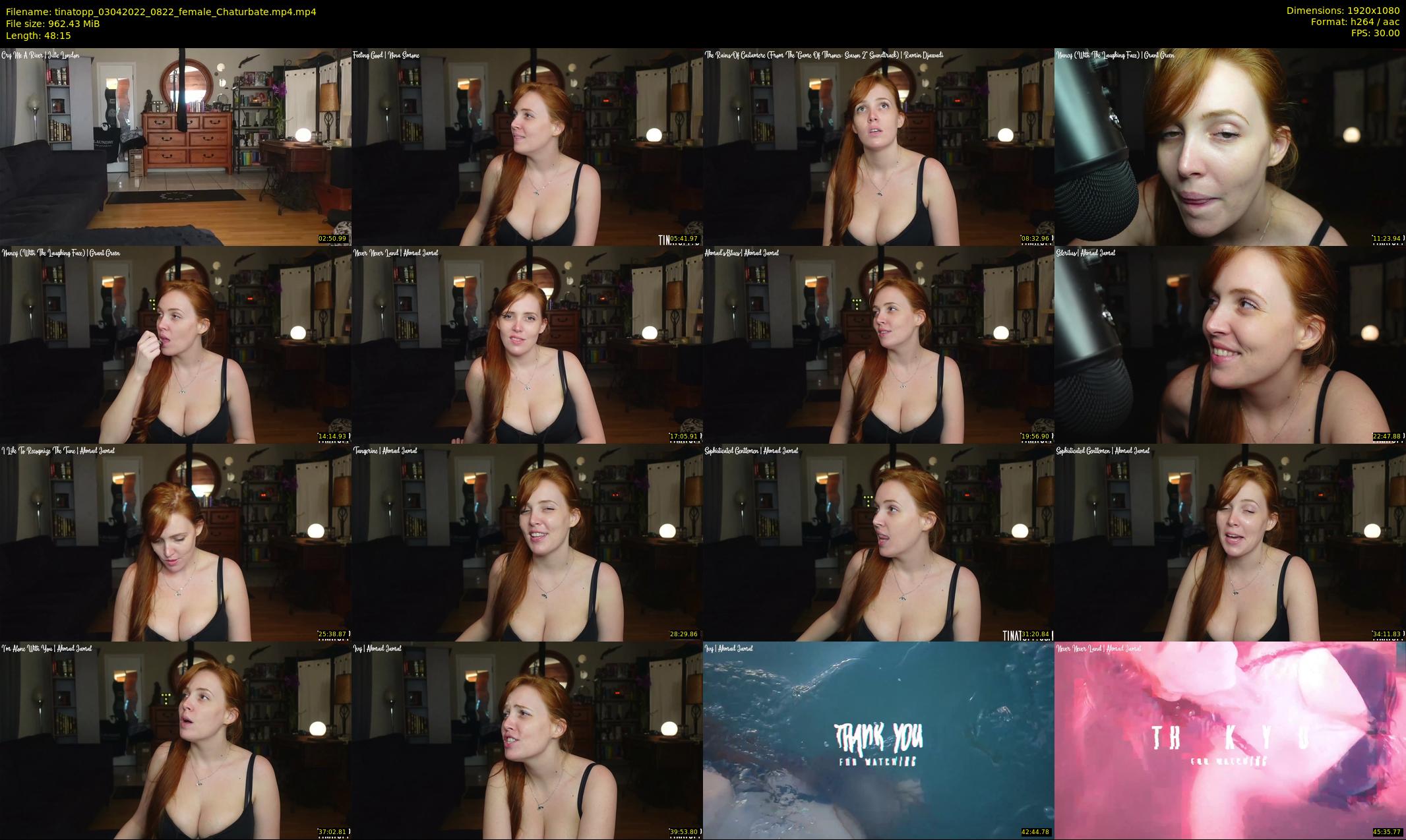 tinatopp — 49 minute Chaturbate female cam show recording, 1080p, Apr 3, 2022